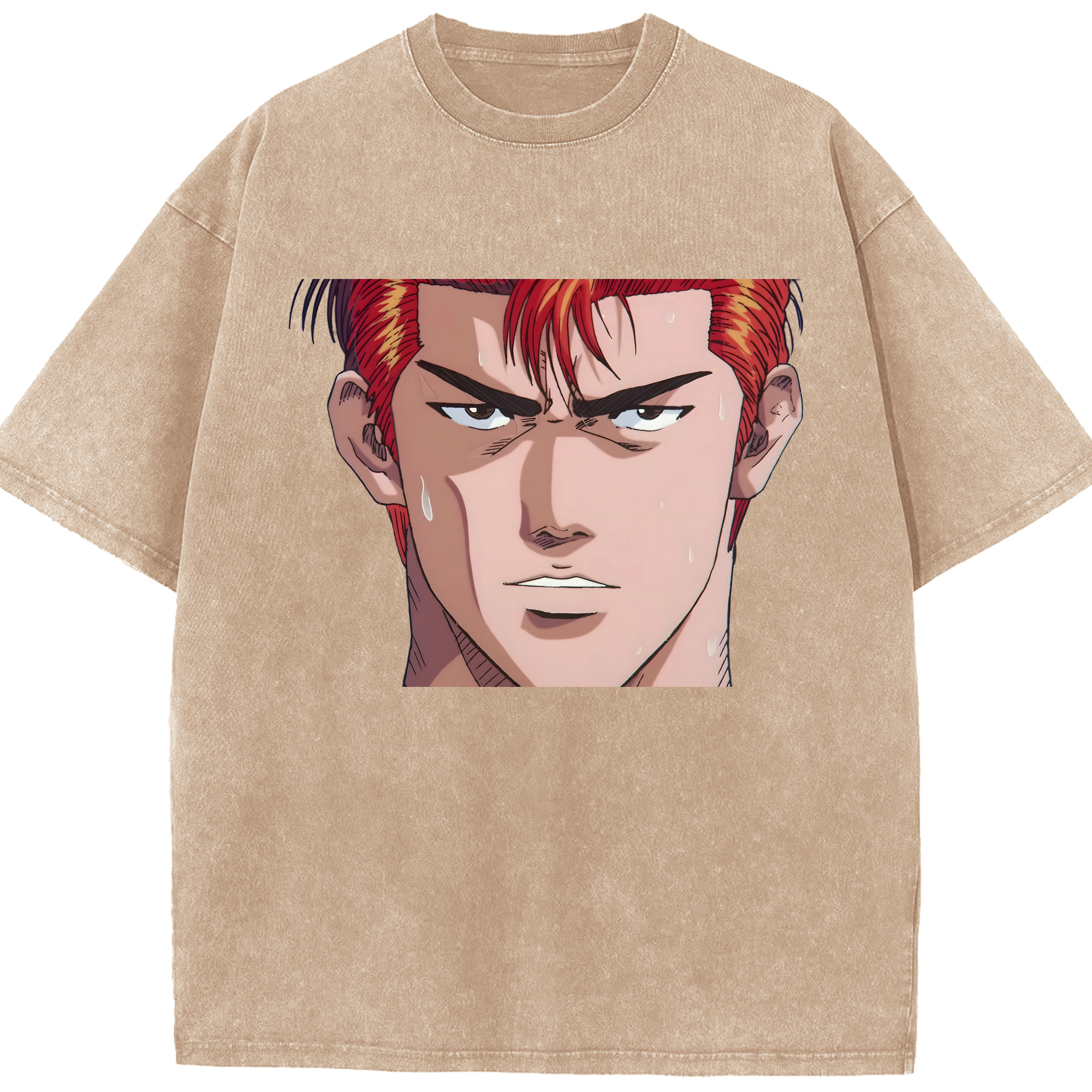 （画像用） SLAM DUNK／スラムダンク 綿100% ヴィンテージ風 半袖Tシャツ（フロントプリント）