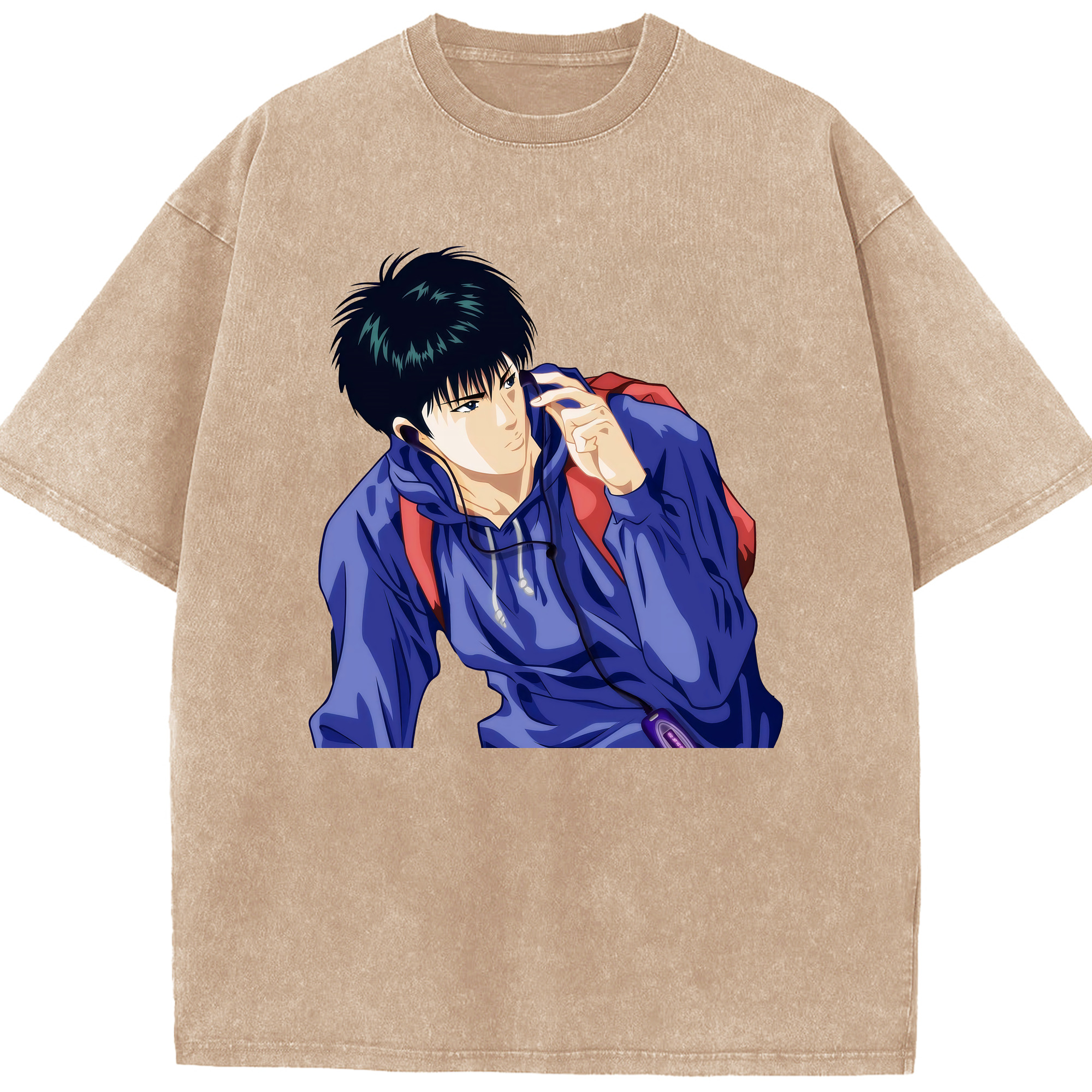 （画像用） SLAM DUNK／スラムダンク 綿100% ヴィンテージ風 半袖Tシャツ（フロントプリント）