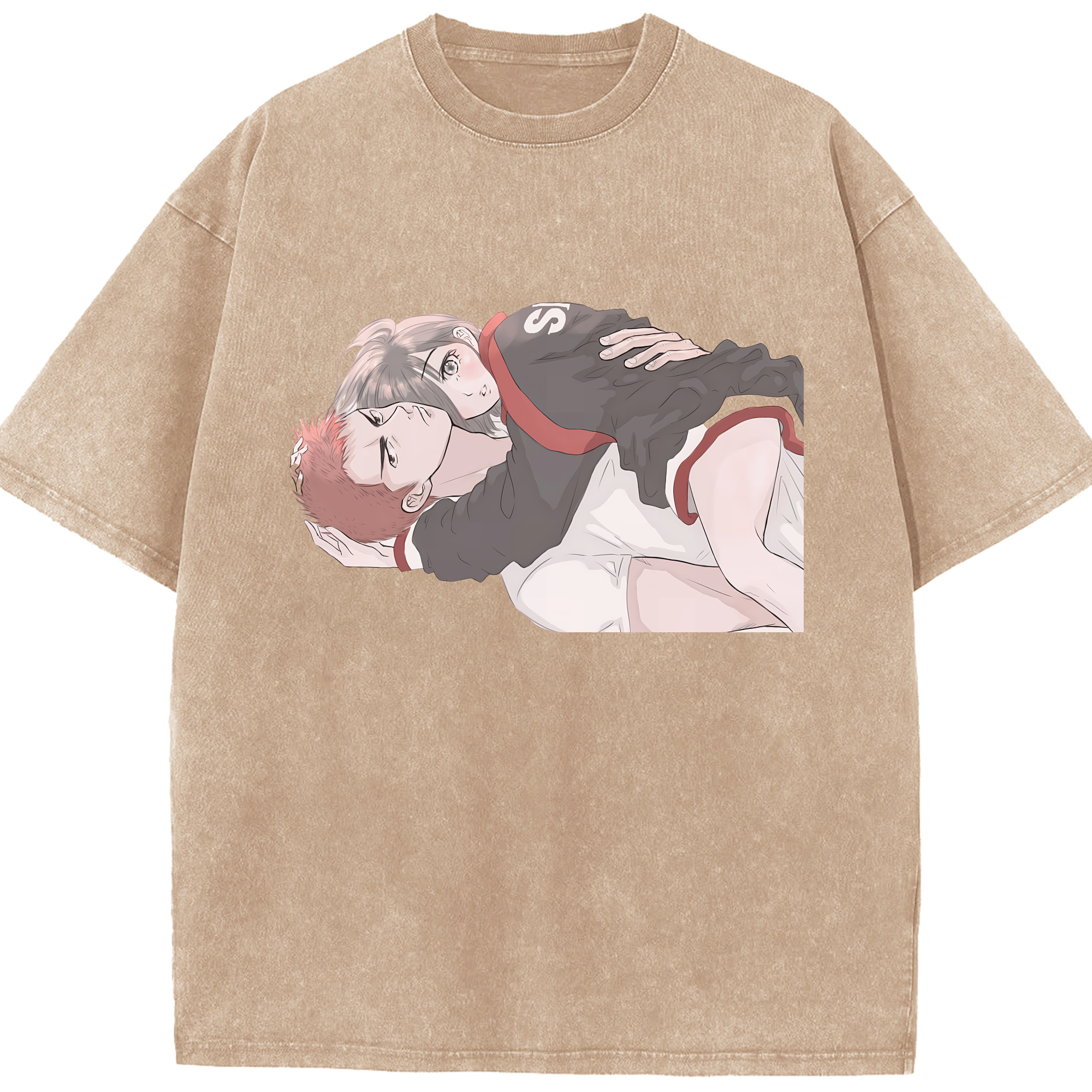 （画像用） SLAM DUNK／スラムダンク 綿100% ヴィンテージ風 半袖Tシャツ（フロントプリント）