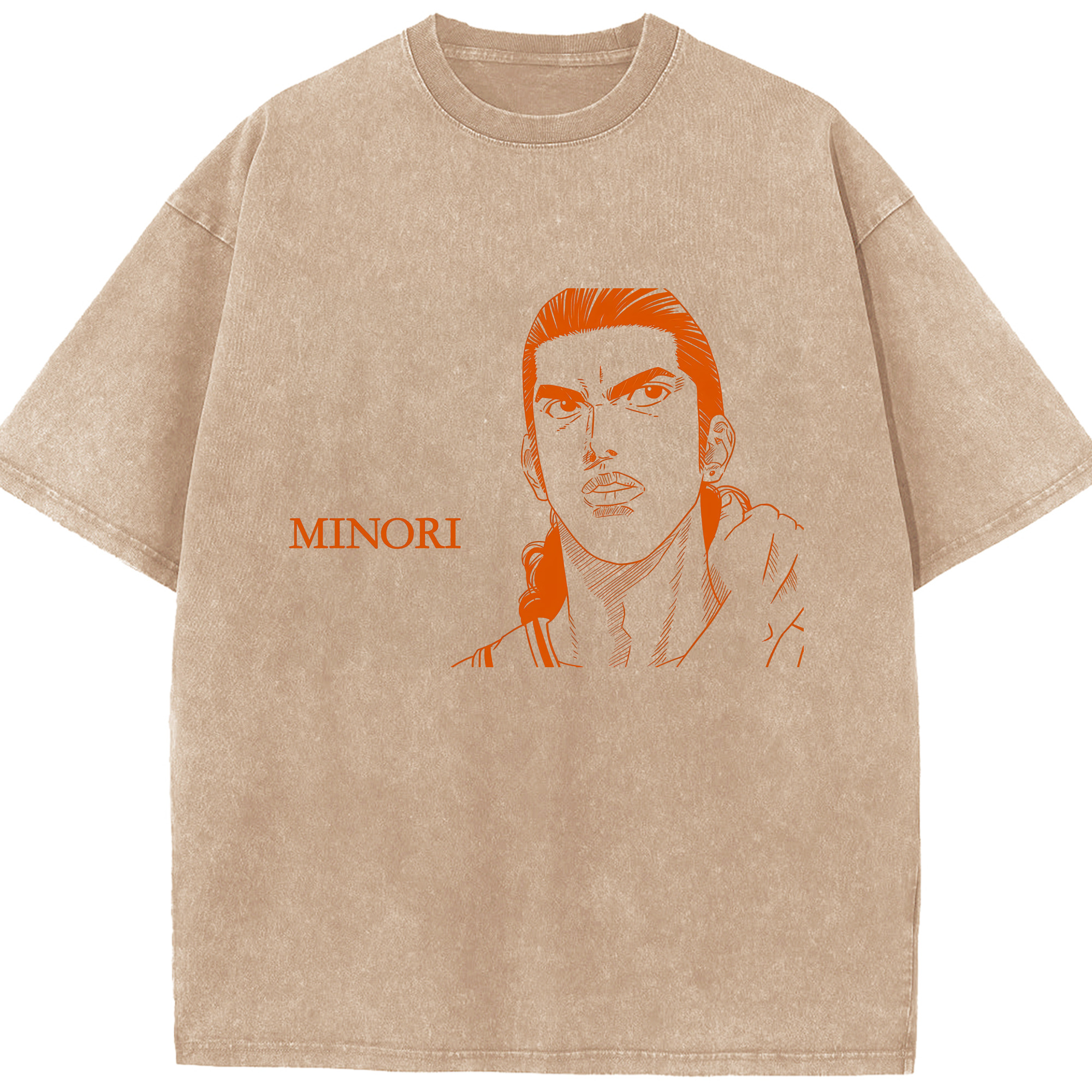 （画像用） SLAM DUNK／スラムダンク 綿100% ヴィンテージ風 半袖Tシャツ（フロントプリント）