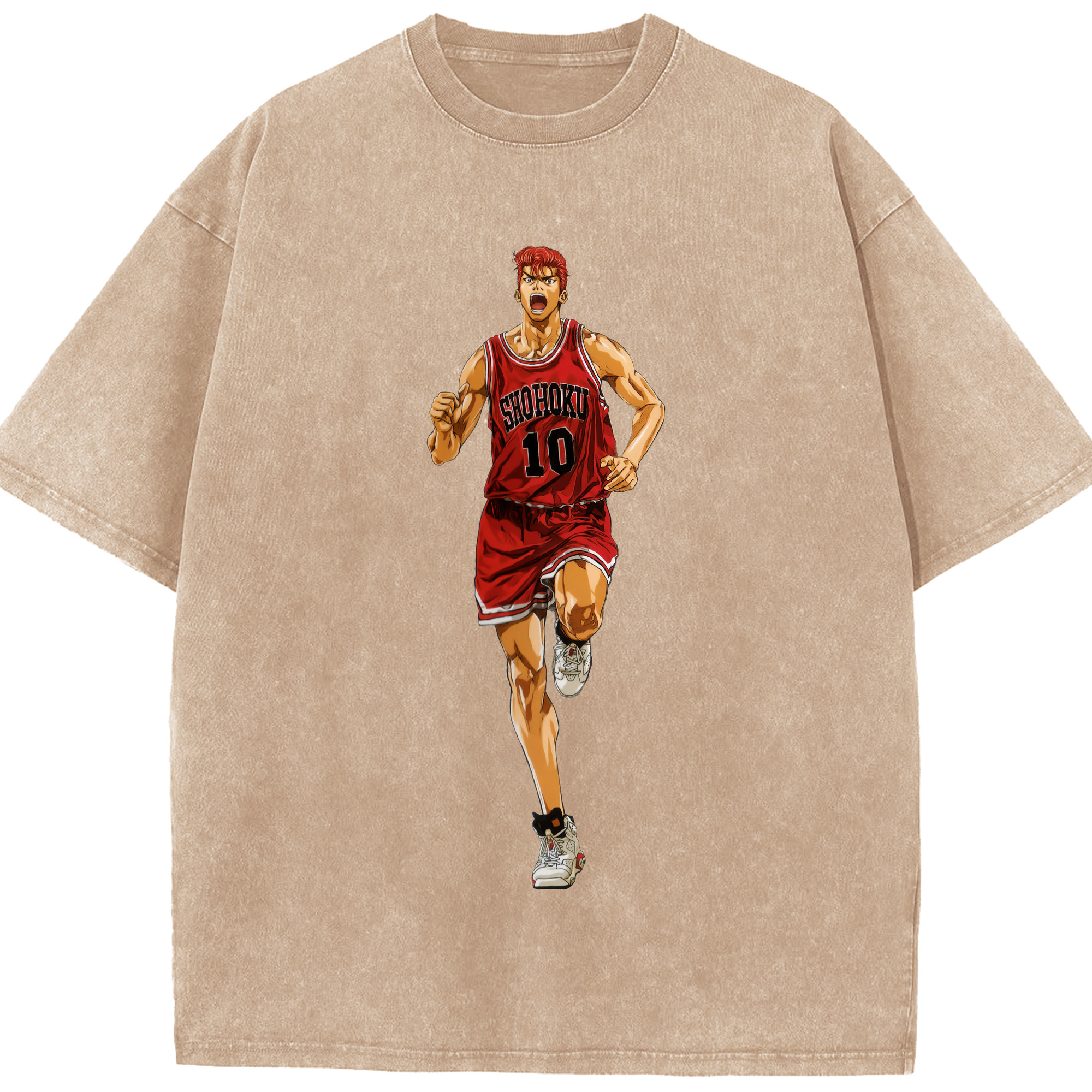 （画像用） SLAM DUNK／スラムダンク 綿100% ヴィンテージ風 半袖Tシャツ（フロントプリント）