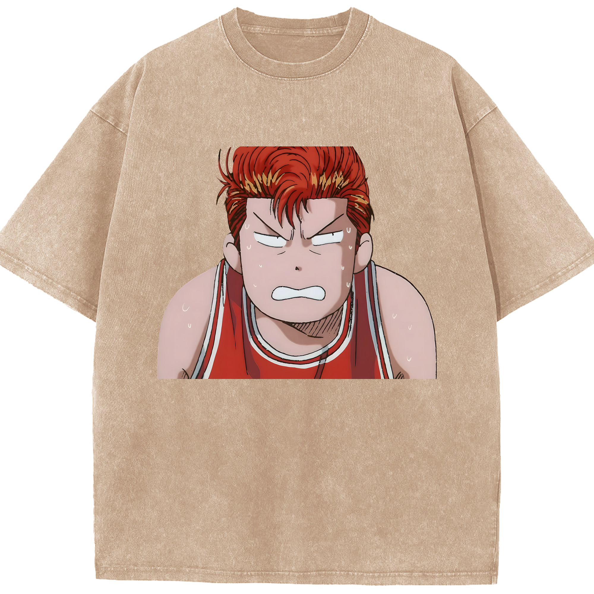 （画像用） SLAM DUNK／スラムダンク 綿100% ヴィンテージ風 半袖Tシャツ（フロントプリント）