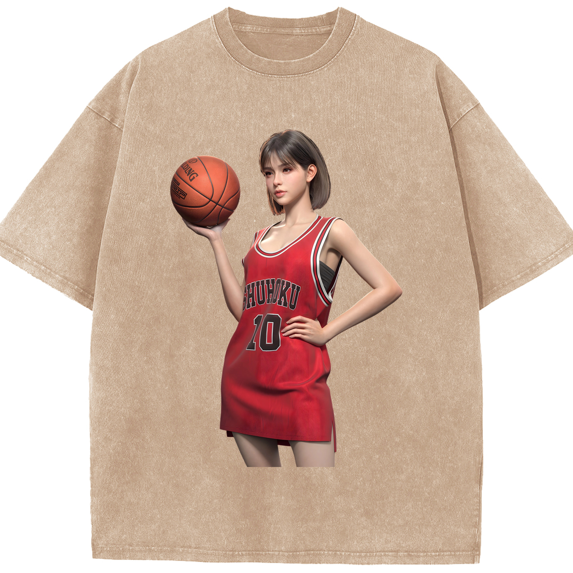 （画像用） SLAM DUNK／スラムダンク 綿100% ヴィンテージ風 半袖Tシャツ（フロントプリント）