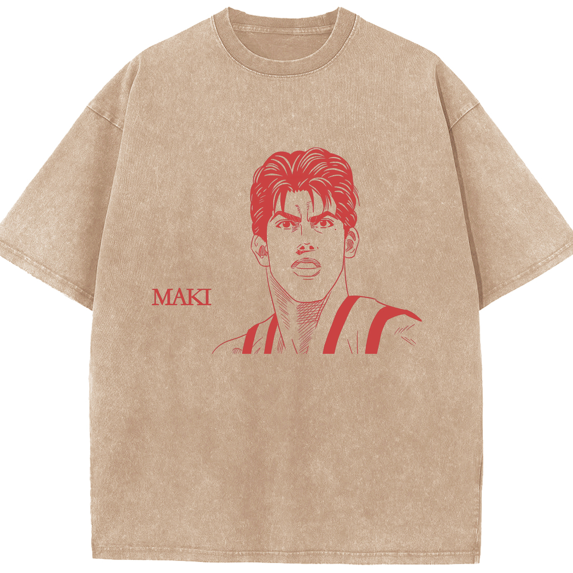 （画像用） SLAM DUNK／スラムダンク 綿100% ヴィンテージ風 半袖Tシャツ（フロントプリント）