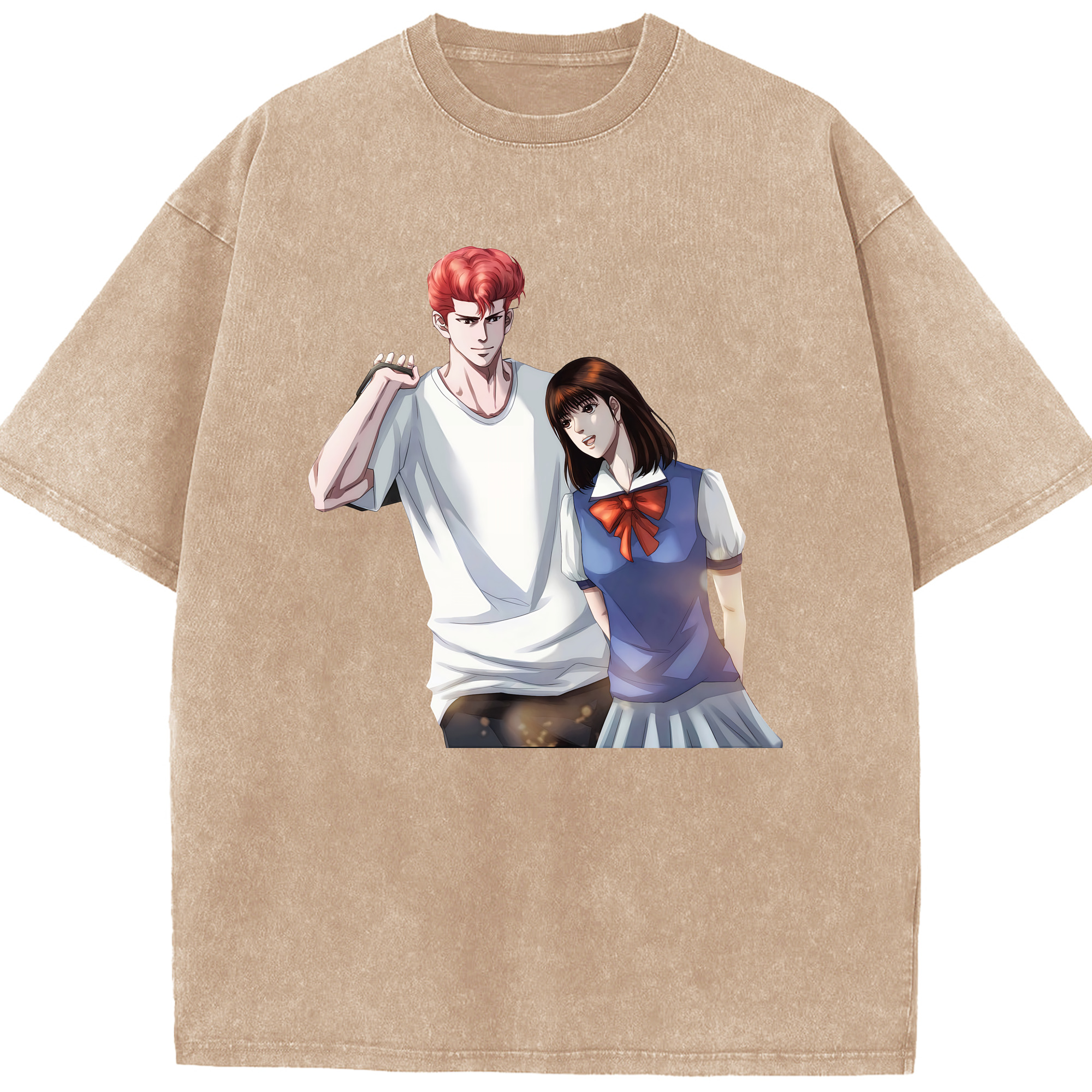 （画像用） SLAM DUNK／スラムダンク 綿100% ヴィンテージ風 半袖Tシャツ（フロントプリント）