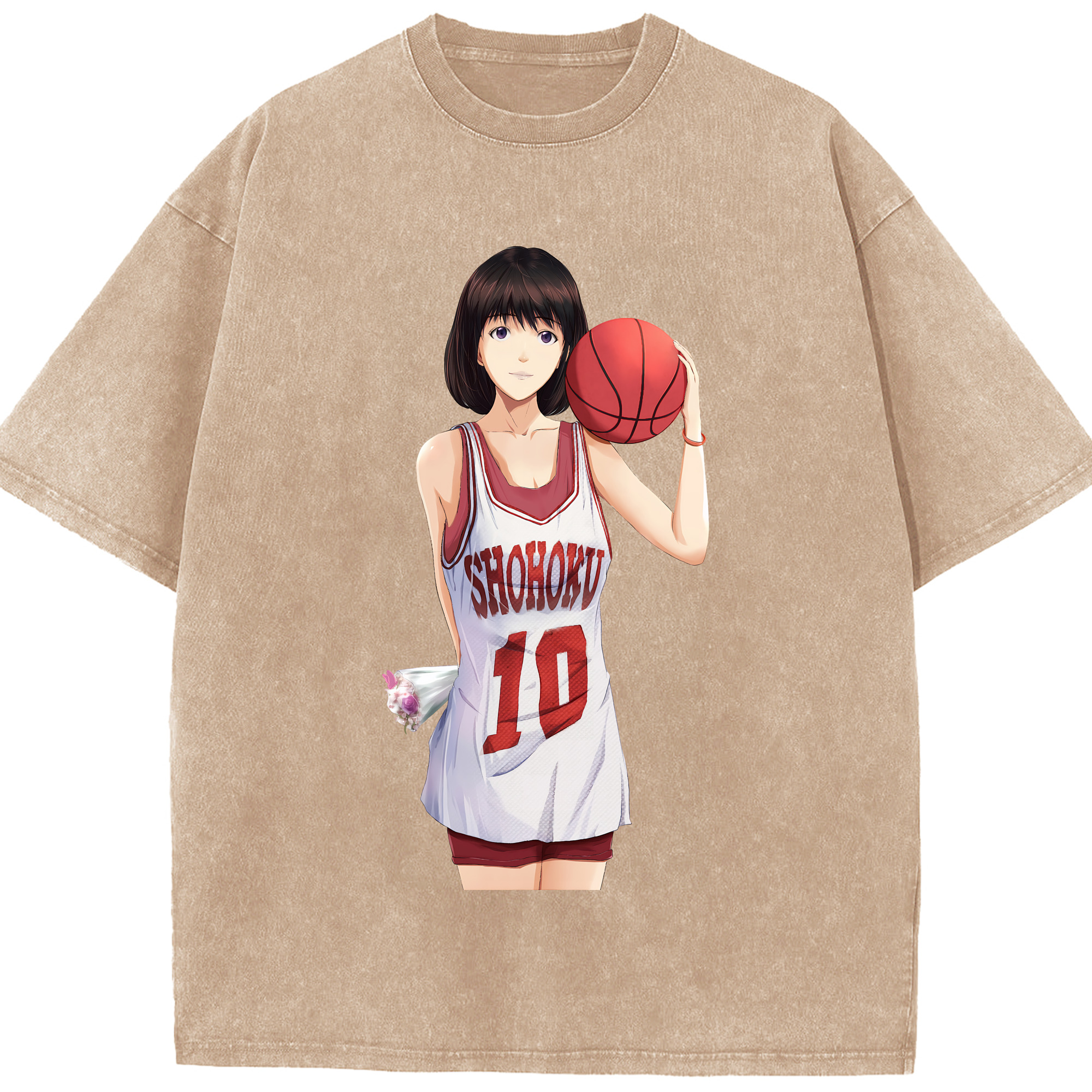 （画像用） SLAM DUNK／スラムダンク 綿100% ヴィンテージ風 半袖Tシャツ（フロントプリント）