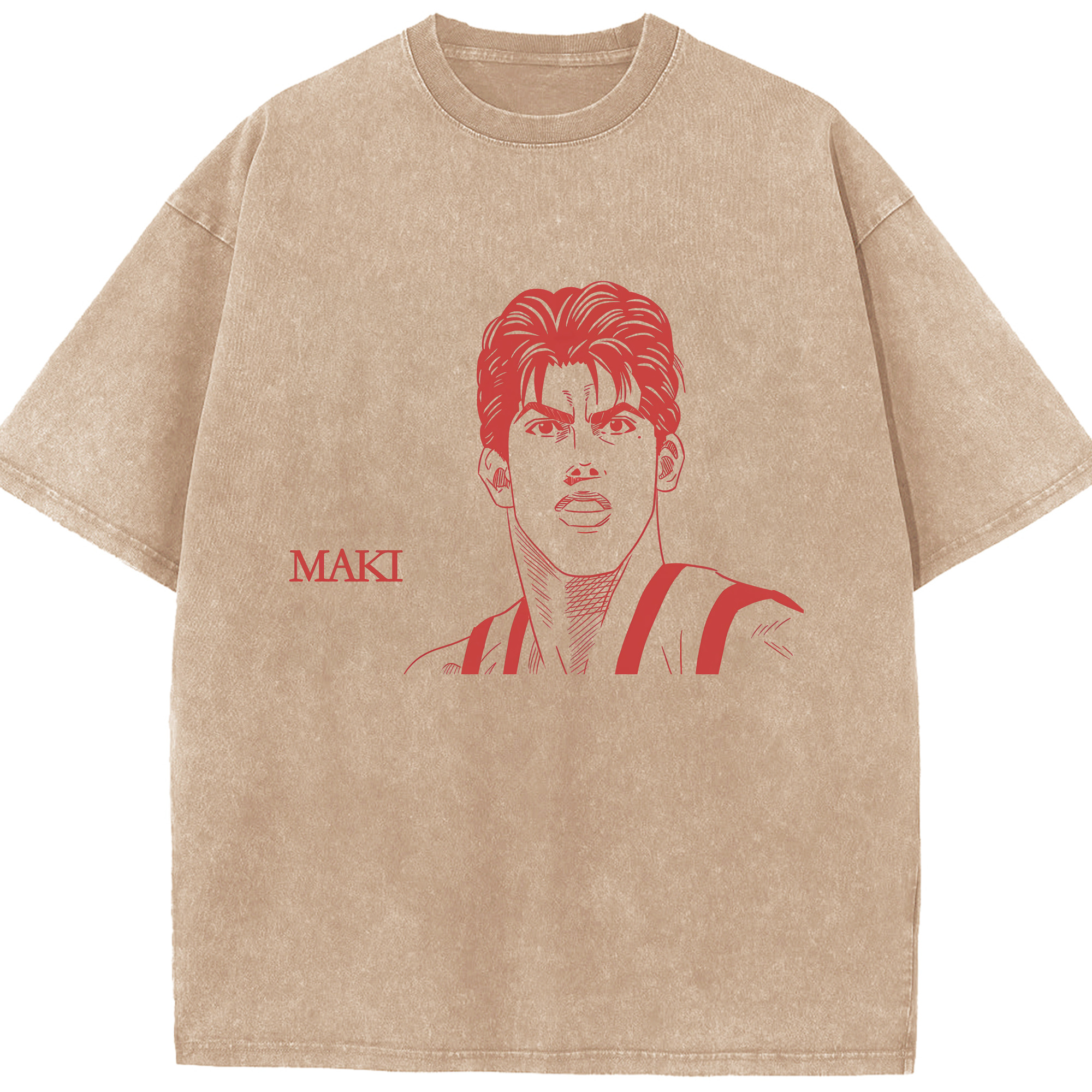 （画像用） SLAM DUNK／スラムダンク 綿100% ヴィンテージ風 半袖Tシャツ（フロントプリント）