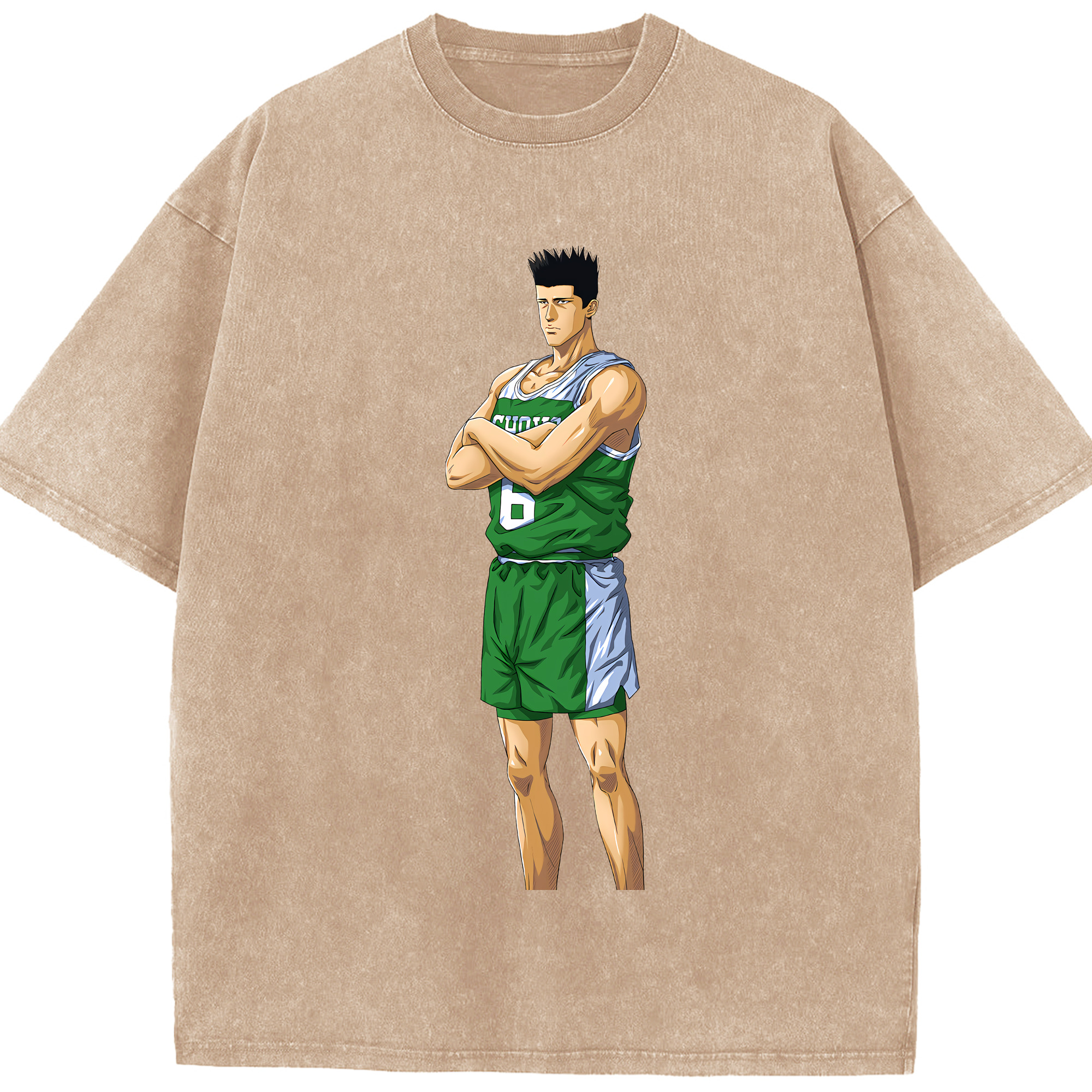 （画像用） SLAM DUNK／スラムダンク 綿100% ヴィンテージ風 半袖Tシャツ（フロントプリント）
