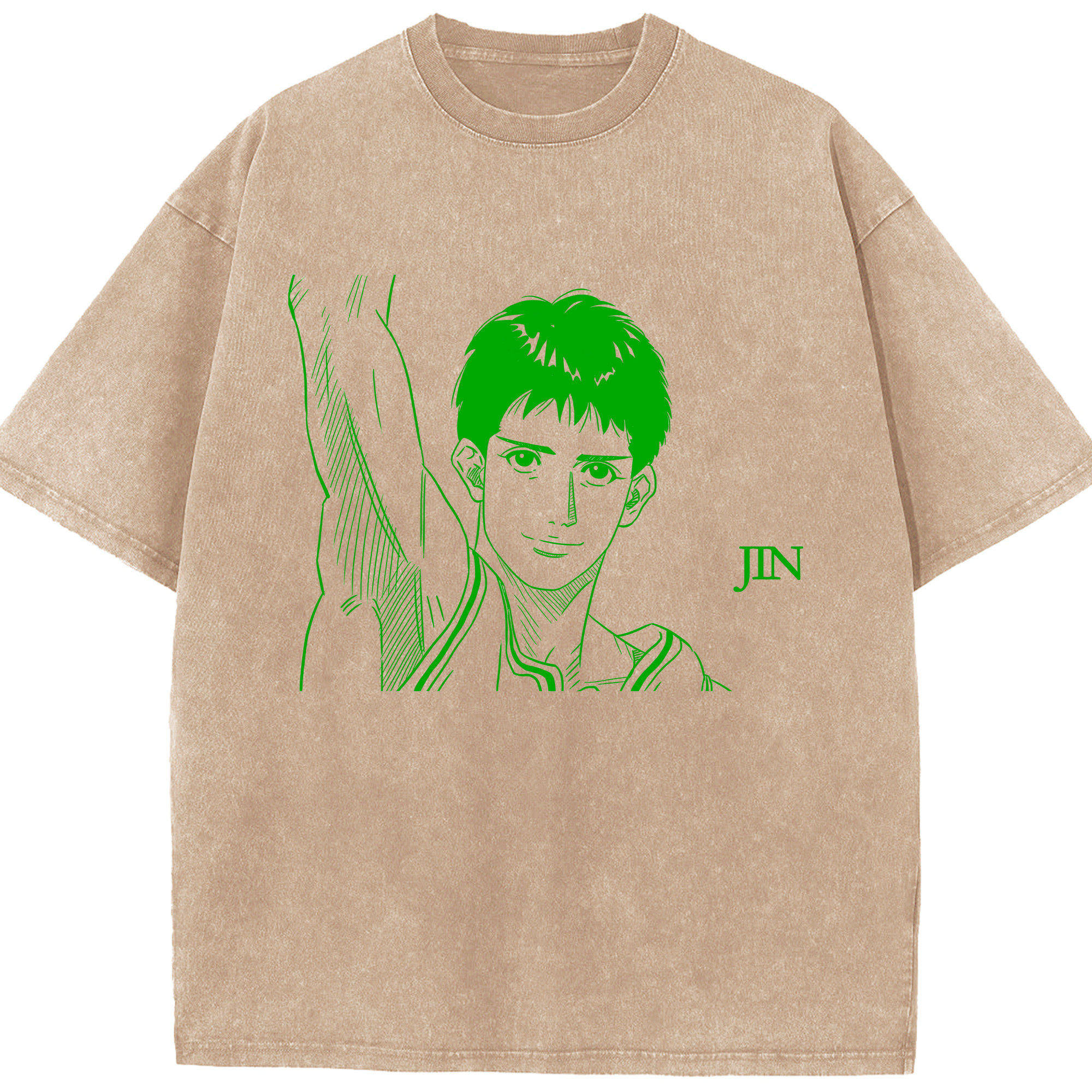 （画像用） SLAM DUNK／スラムダンク 綿100% ヴィンテージ風 半袖Tシャツ（フロントプリント）