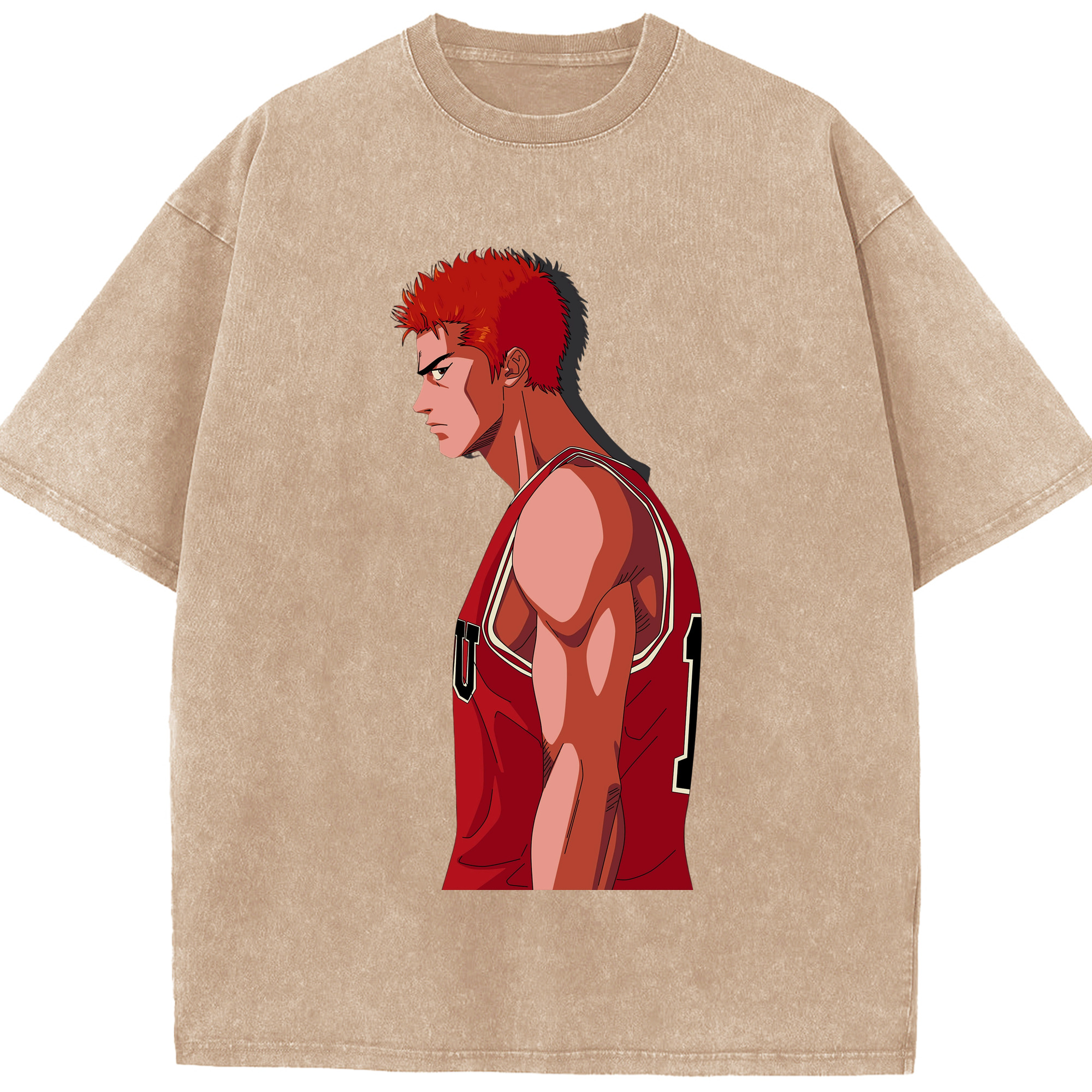 （画像用） SLAM DUNK／スラムダンク 綿100% ヴィンテージ風 半袖Tシャツ（フロントプリント）