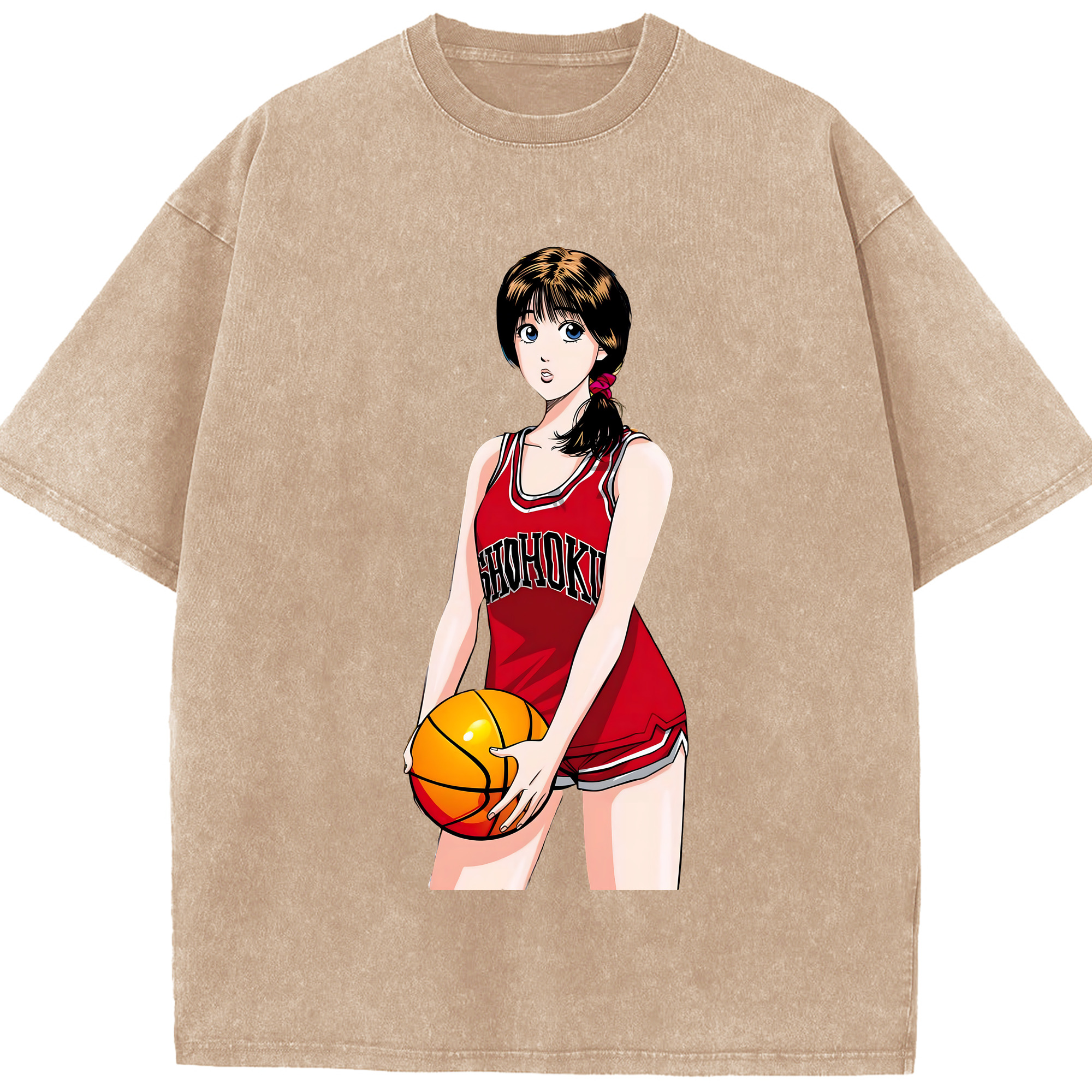 （画像用） SLAM DUNK／スラムダンク 綿100% ヴィンテージ風 半袖Tシャツ（フロントプリント）