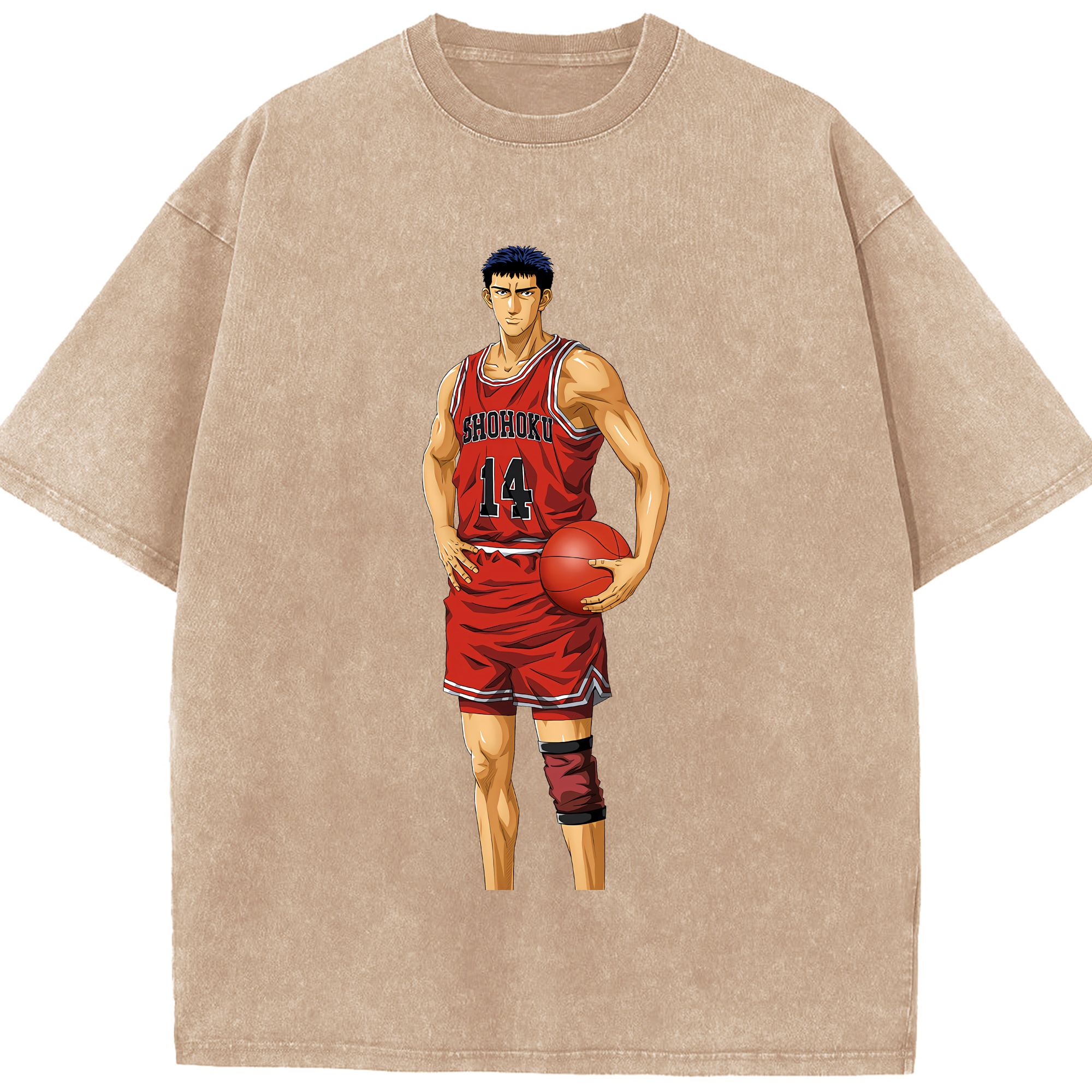 （画像用） SLAM DUNK／スラムダンク 綿100% ヴィンテージ風 半袖Tシャツ（フロントプリント）