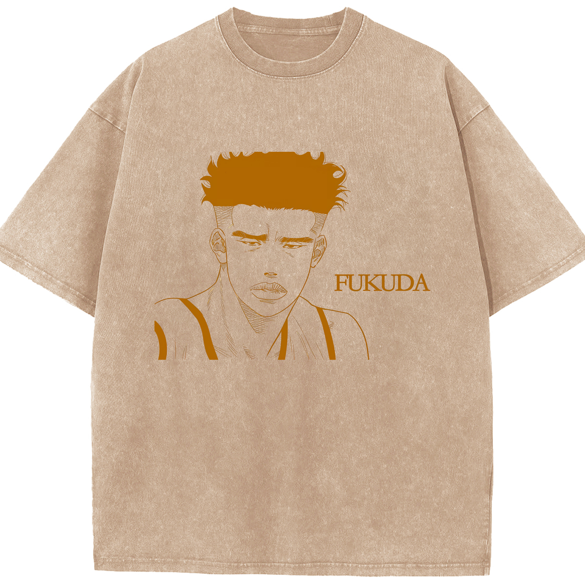 （画像用） SLAM DUNK／スラムダンク 綿100% ヴィンテージ風 半袖Tシャツ（フロントプリント）