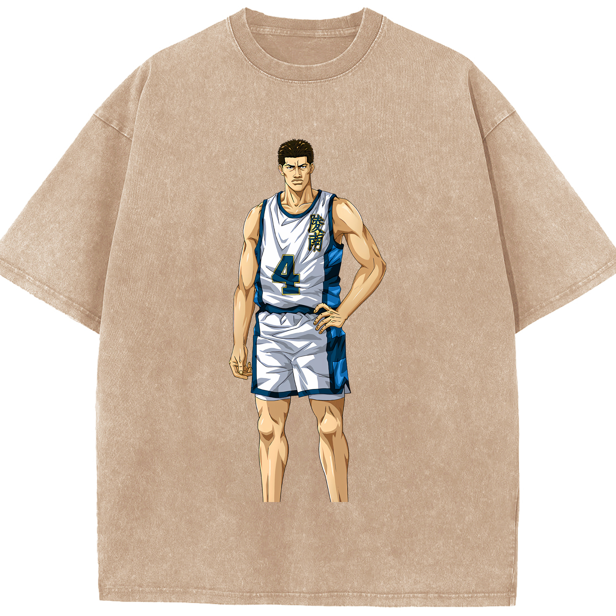 （画像用） SLAM DUNK／スラムダンク 綿100% ヴィンテージ風 半袖Tシャツ（フロントプリント）