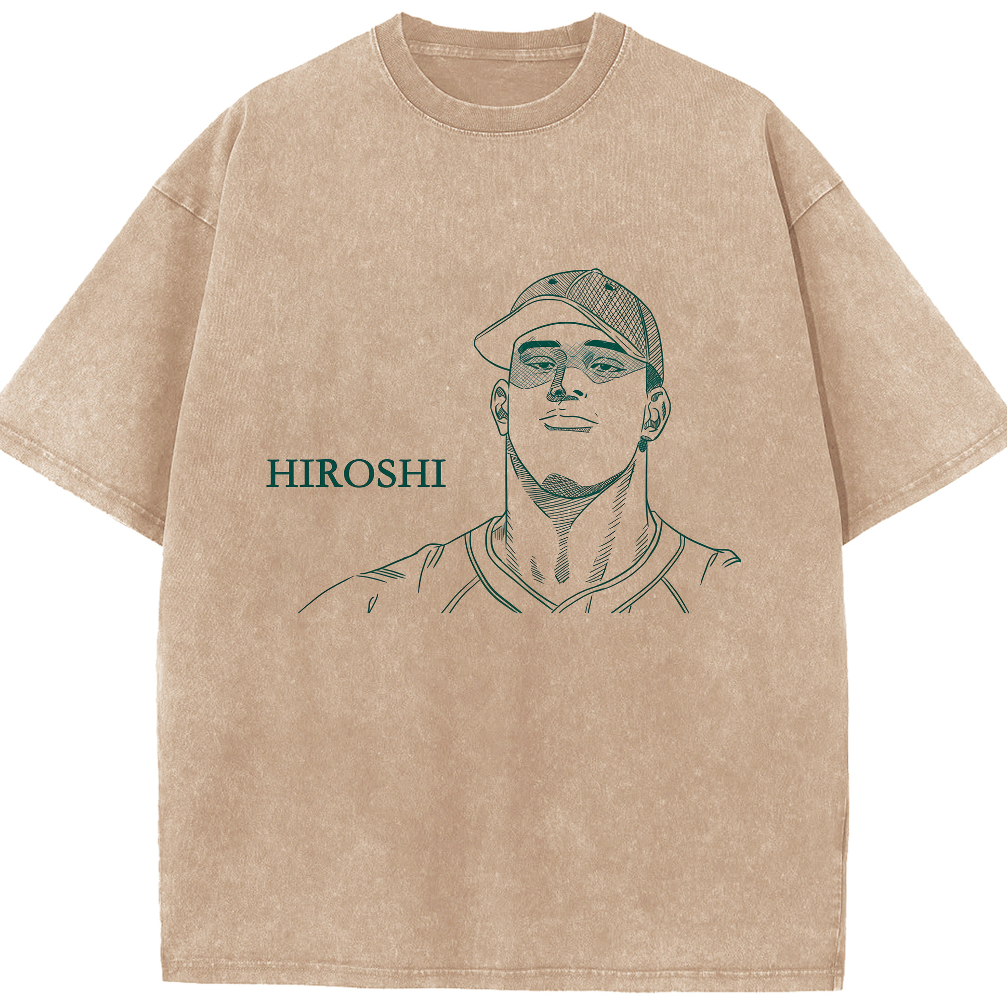 （画像用） SLAM DUNK／スラムダンク 綿100% ヴィンテージ風 半袖Tシャツ（フロントプリント）