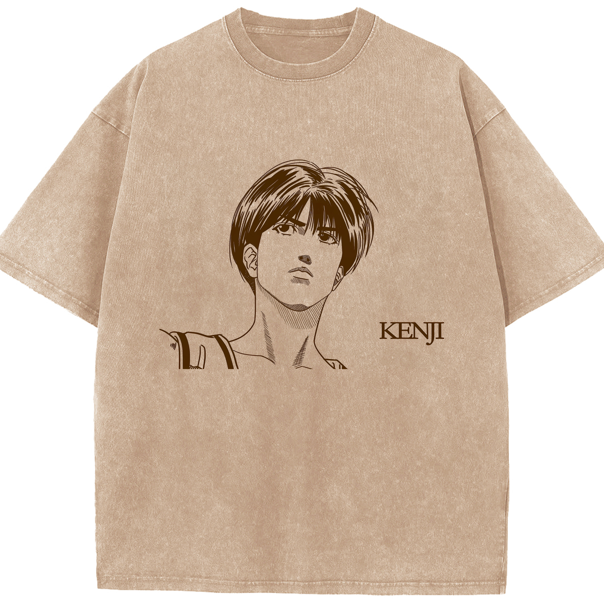 （画像用） SLAM DUNK／スラムダンク 綿100% ヴィンテージ風 半袖Tシャツ（フロントプリント）