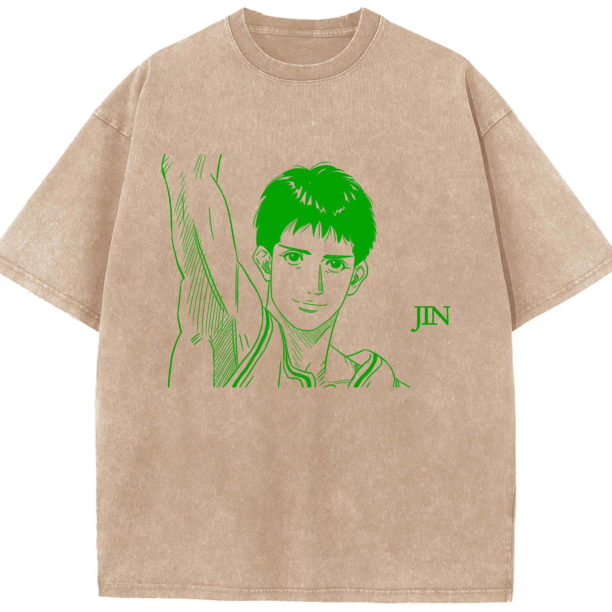 （画像用） SLAM DUNK／スラムダンク 綿100% ヴィンテージ風 半袖Tシャツ（フロントプリント）