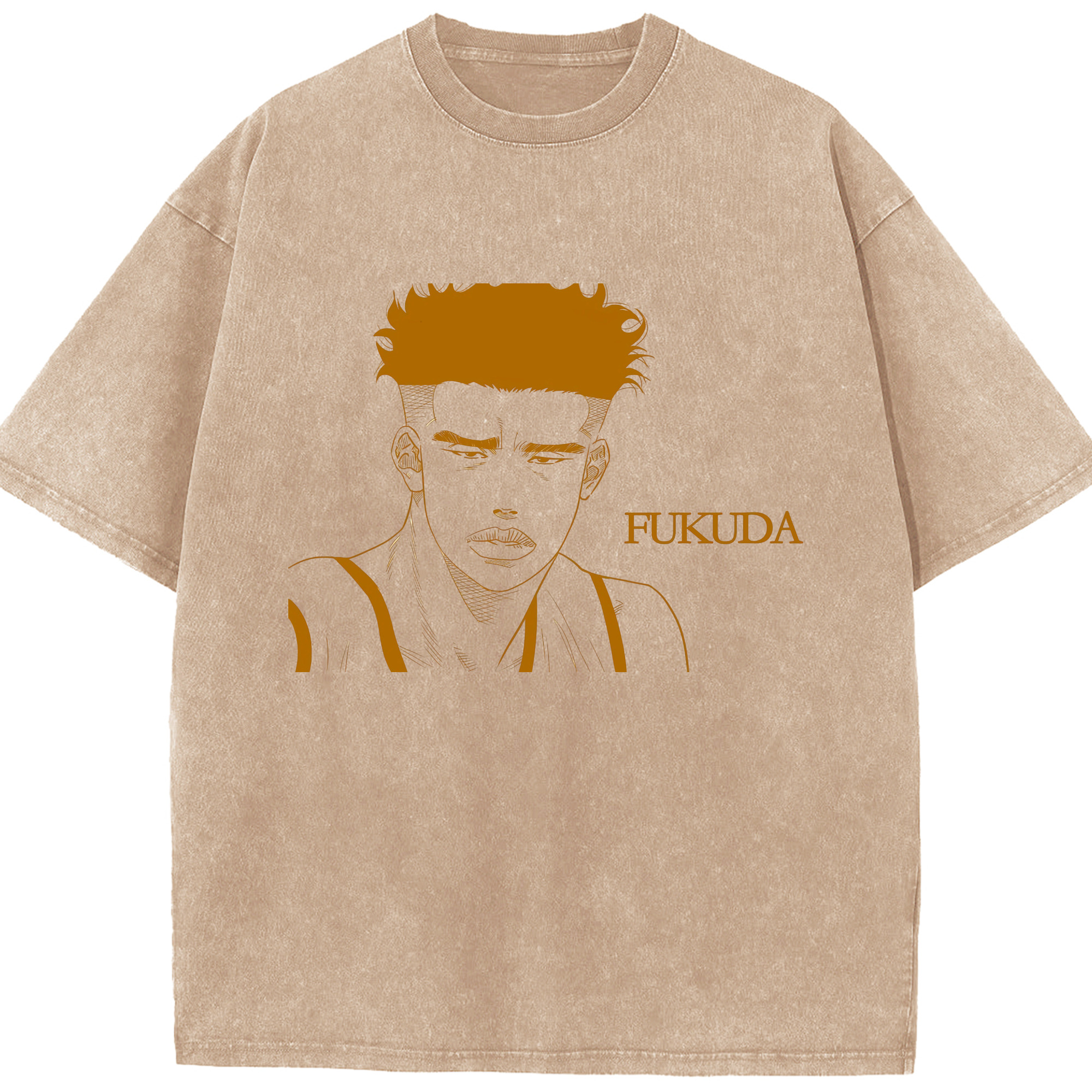 （画像用） SLAM DUNK／スラムダンク 綿100% ヴィンテージ風 半袖Tシャツ（フロントプリント）