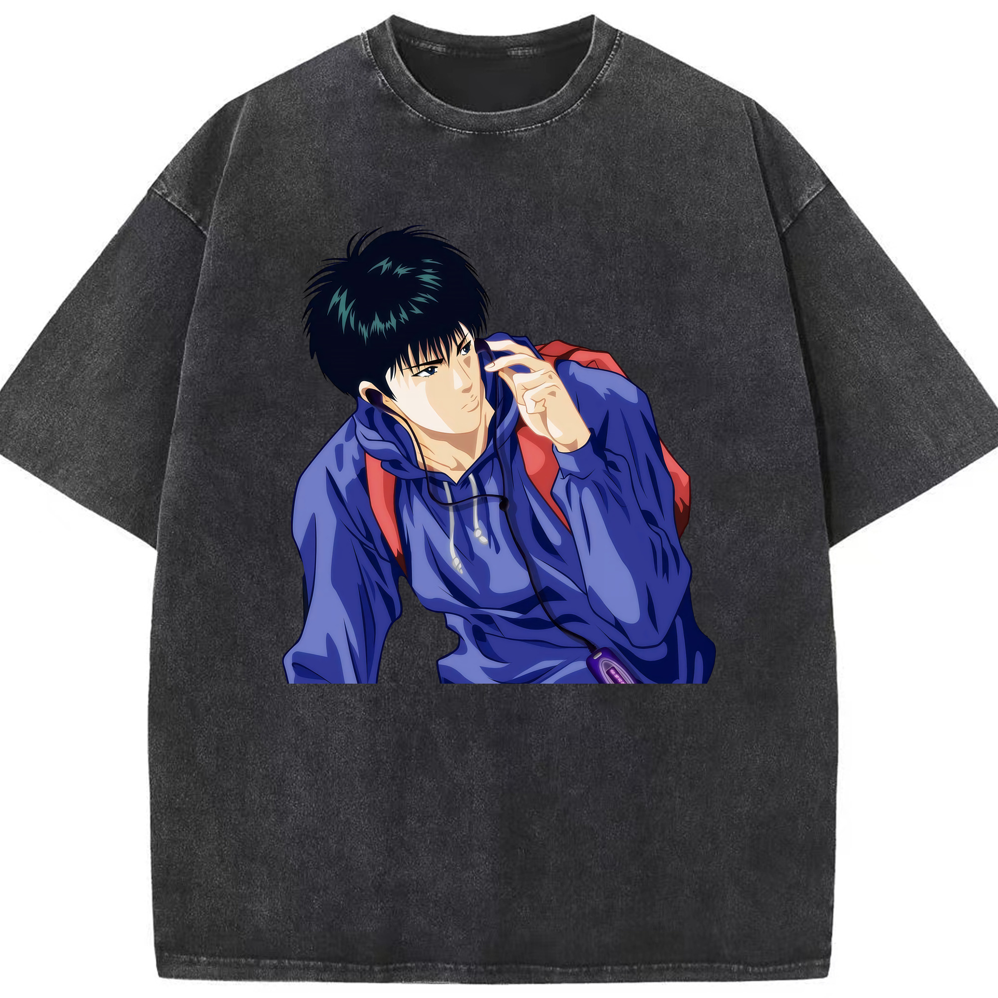 （画像用） SLAM DUNK／スラムダンク 綿100% ヴィンテージ風 半袖Tシャツ（フロントプリント）