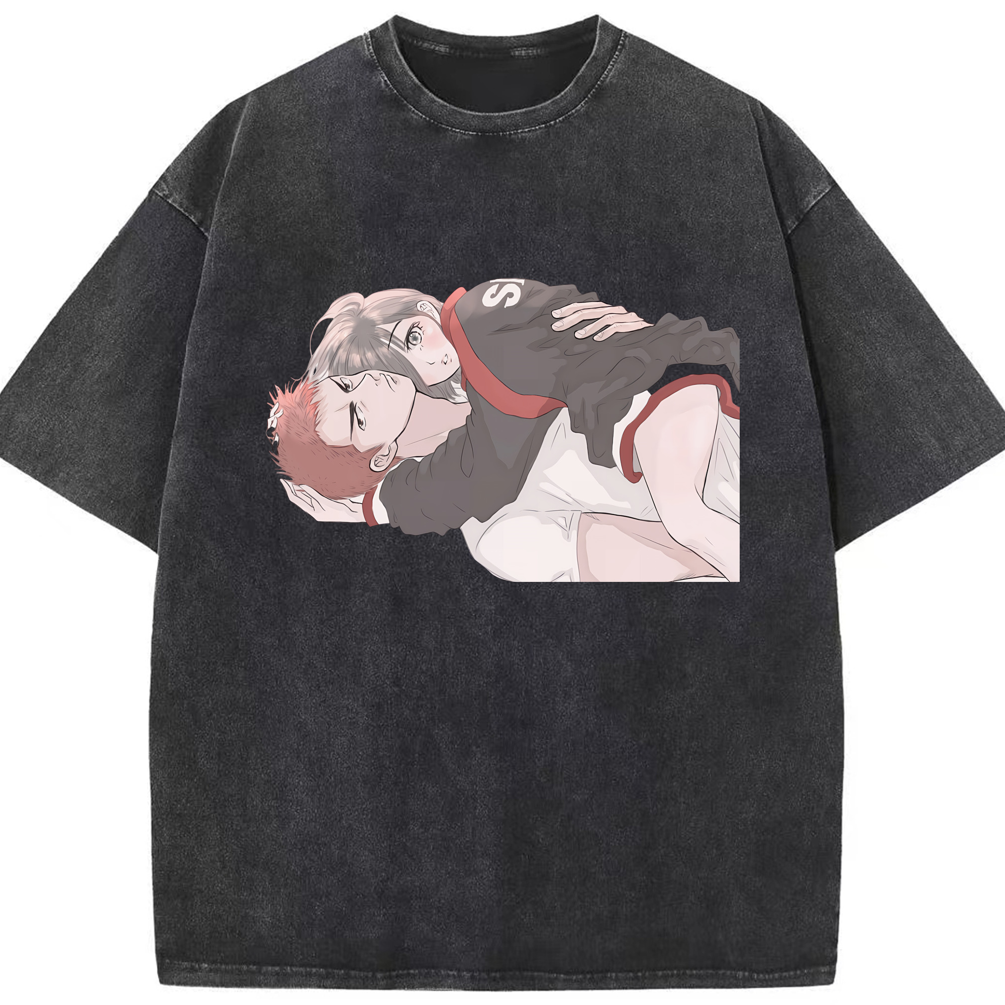 （画像用） SLAM DUNK／スラムダンク 綿100% ヴィンテージ風 半袖Tシャツ（フロントプリント）