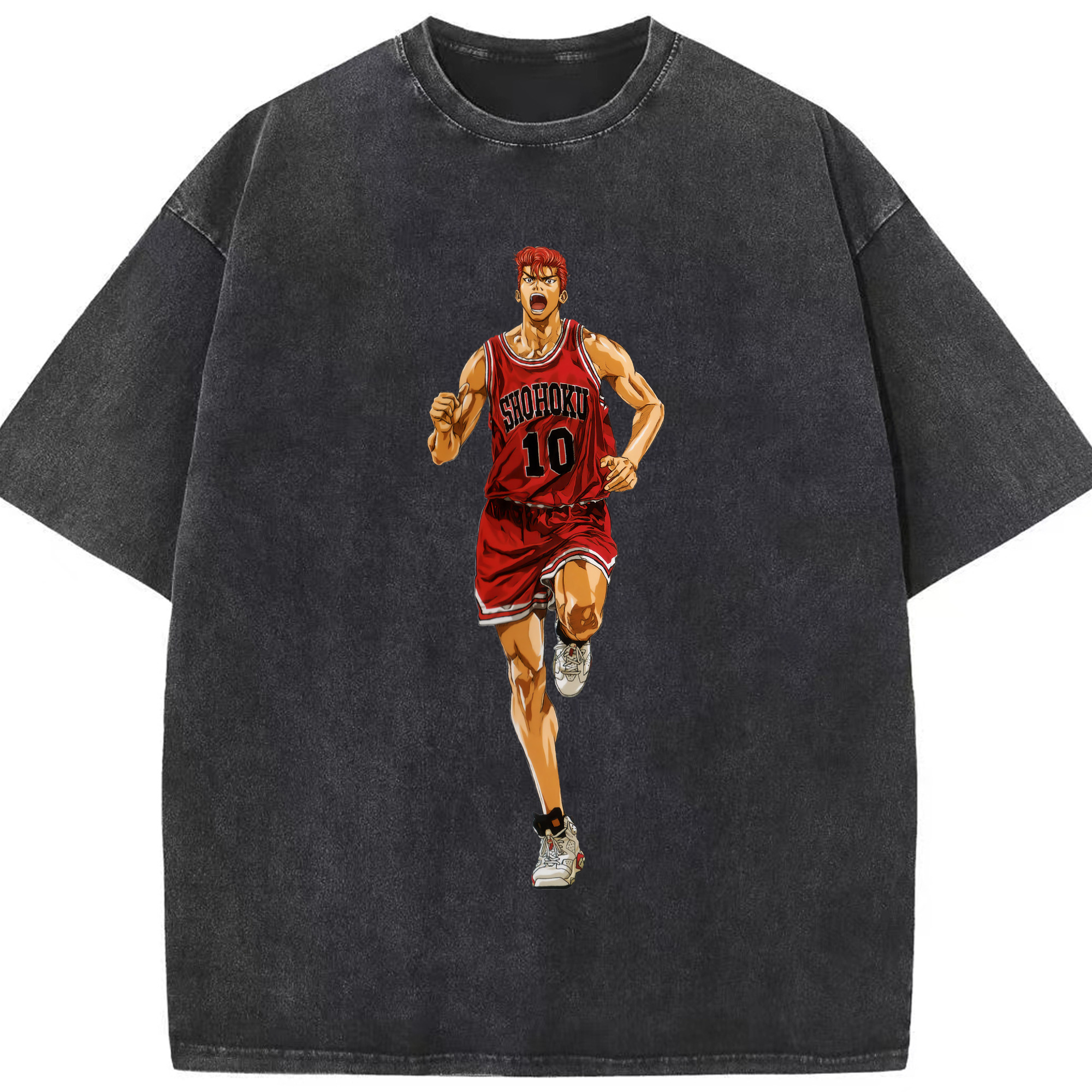 （画像用） SLAM DUNK／スラムダンク 綿100% ヴィンテージ風 半袖Tシャツ（フロントプリント）