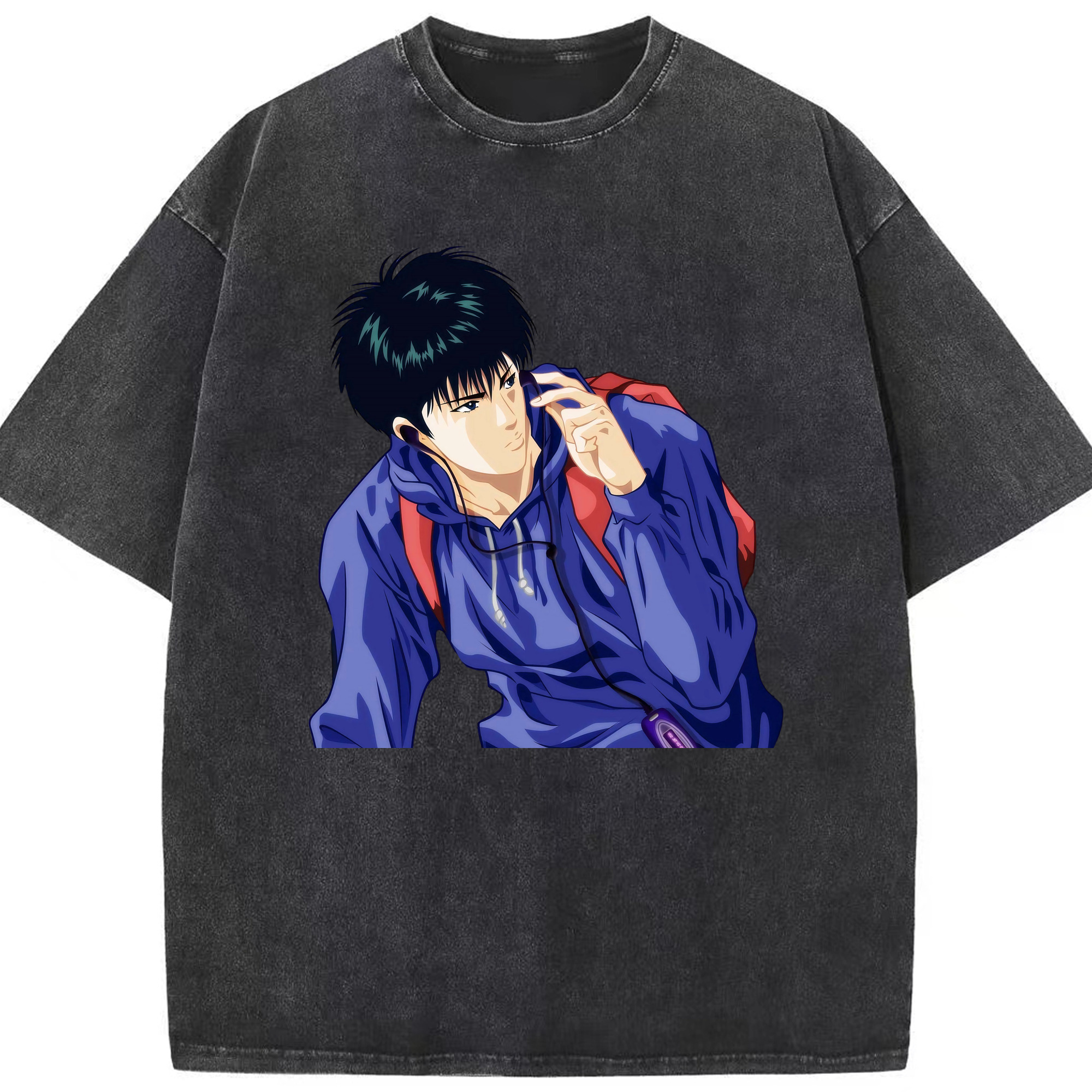 （画像用） SLAM DUNK／スラムダンク 綿100% ヴィンテージ風 半袖Tシャツ（フロントプリント）