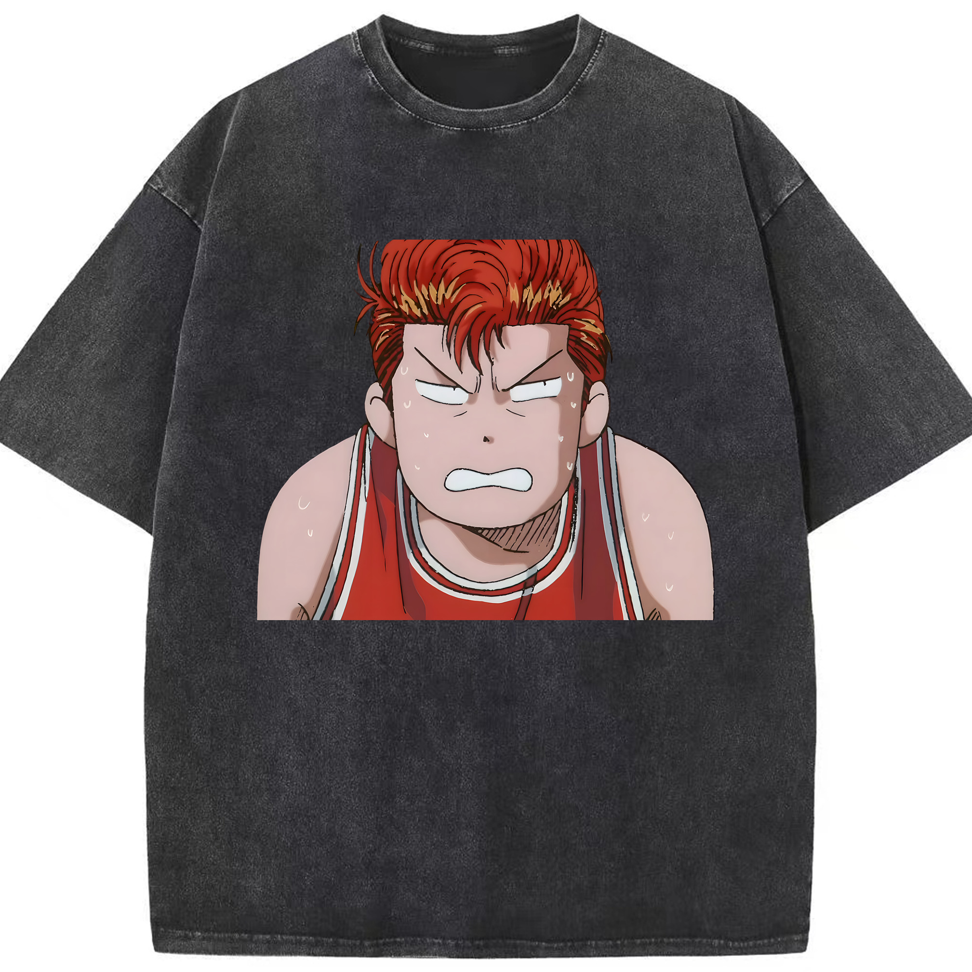 （画像用） SLAM DUNK／スラムダンク 綿100% ヴィンテージ風 半袖Tシャツ（フロントプリント）