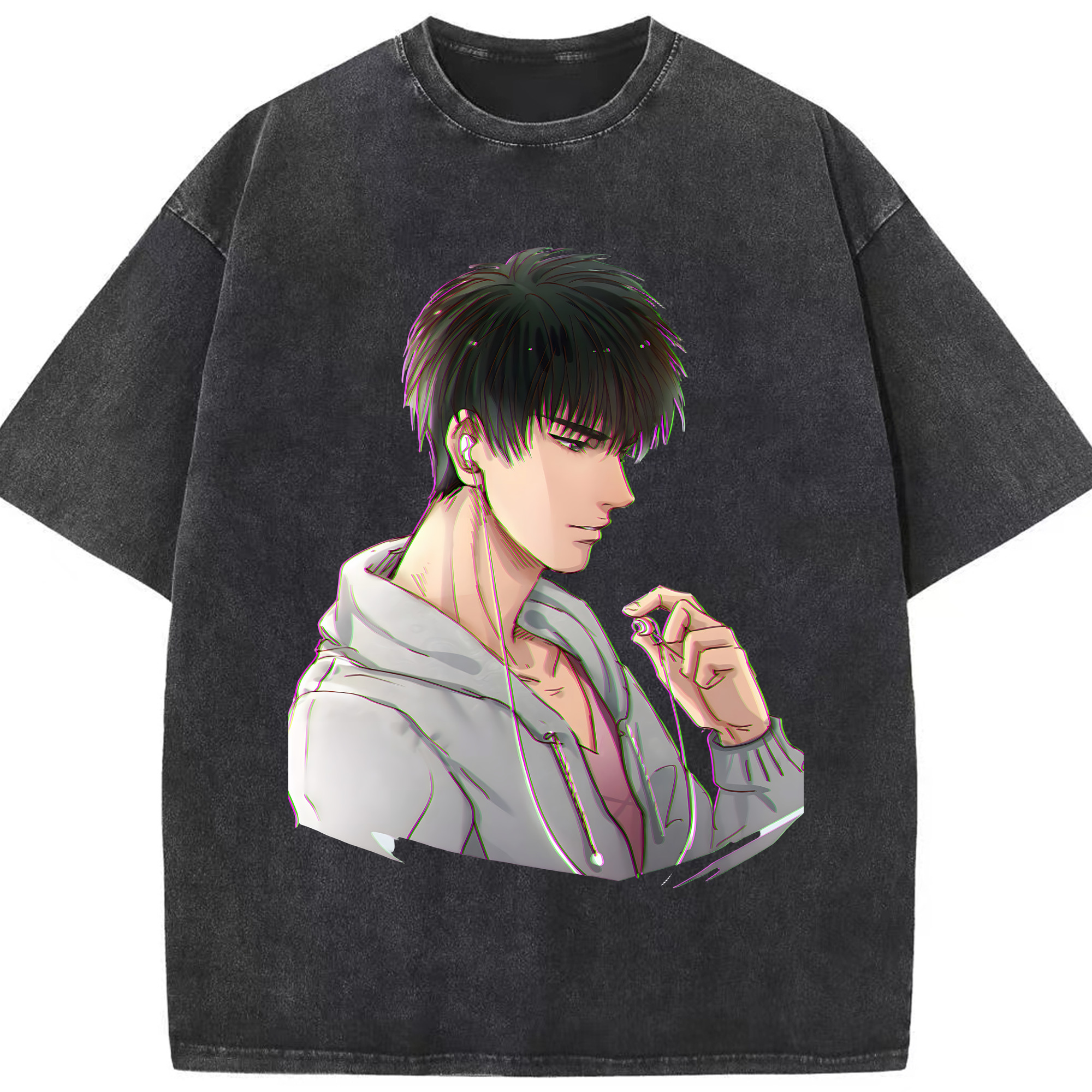（画像用） SLAM DUNK／スラムダンク 綿100% ヴィンテージ風 半袖Tシャツ（フロントプリント）