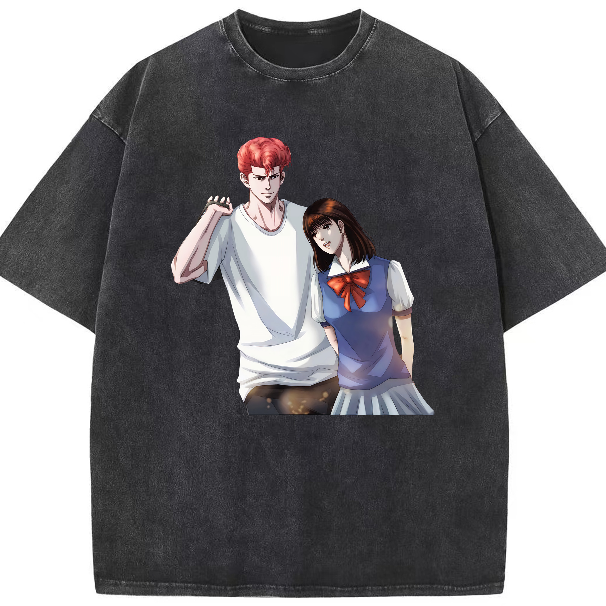 （画像用） SLAM DUNK／スラムダンク 綿100% ヴィンテージ風 半袖Tシャツ（フロントプリント）
