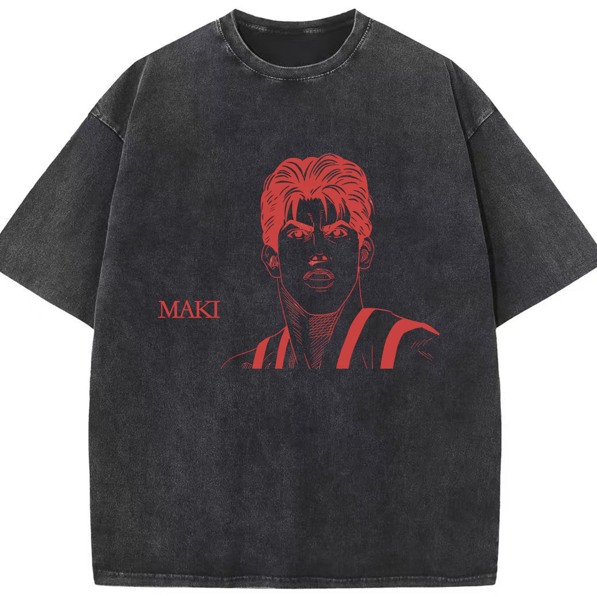 （画像用） SLAM DUNK／スラムダンク 綿100% ヴィンテージ風 半袖Tシャツ（フロントプリント）