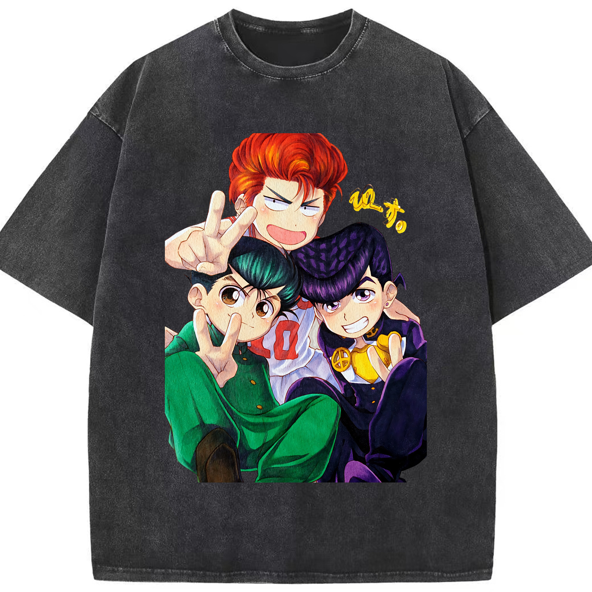 （画像用） SLAM DUNK／スラムダンク 綿100% ヴィンテージ風 半袖Tシャツ（フロントプリント）
