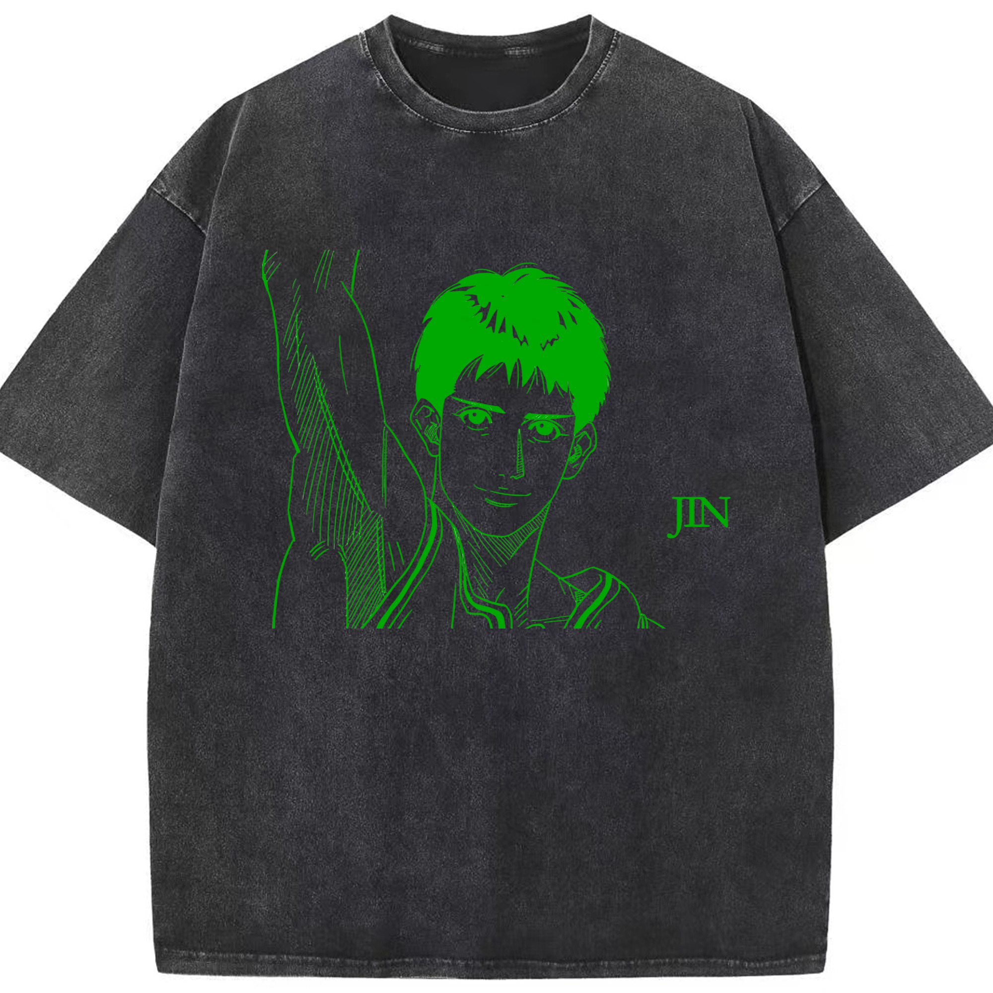 （画像用） SLAM DUNK／スラムダンク 綿100% ヴィンテージ風 半袖Tシャツ（フロントプリント）