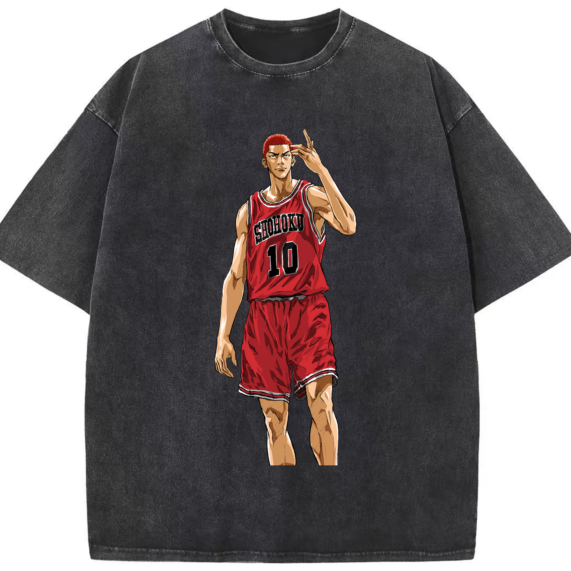 （画像用） SLAM DUNK／スラムダンク 綿100% ヴィンテージ風 半袖Tシャツ（フロントプリント）