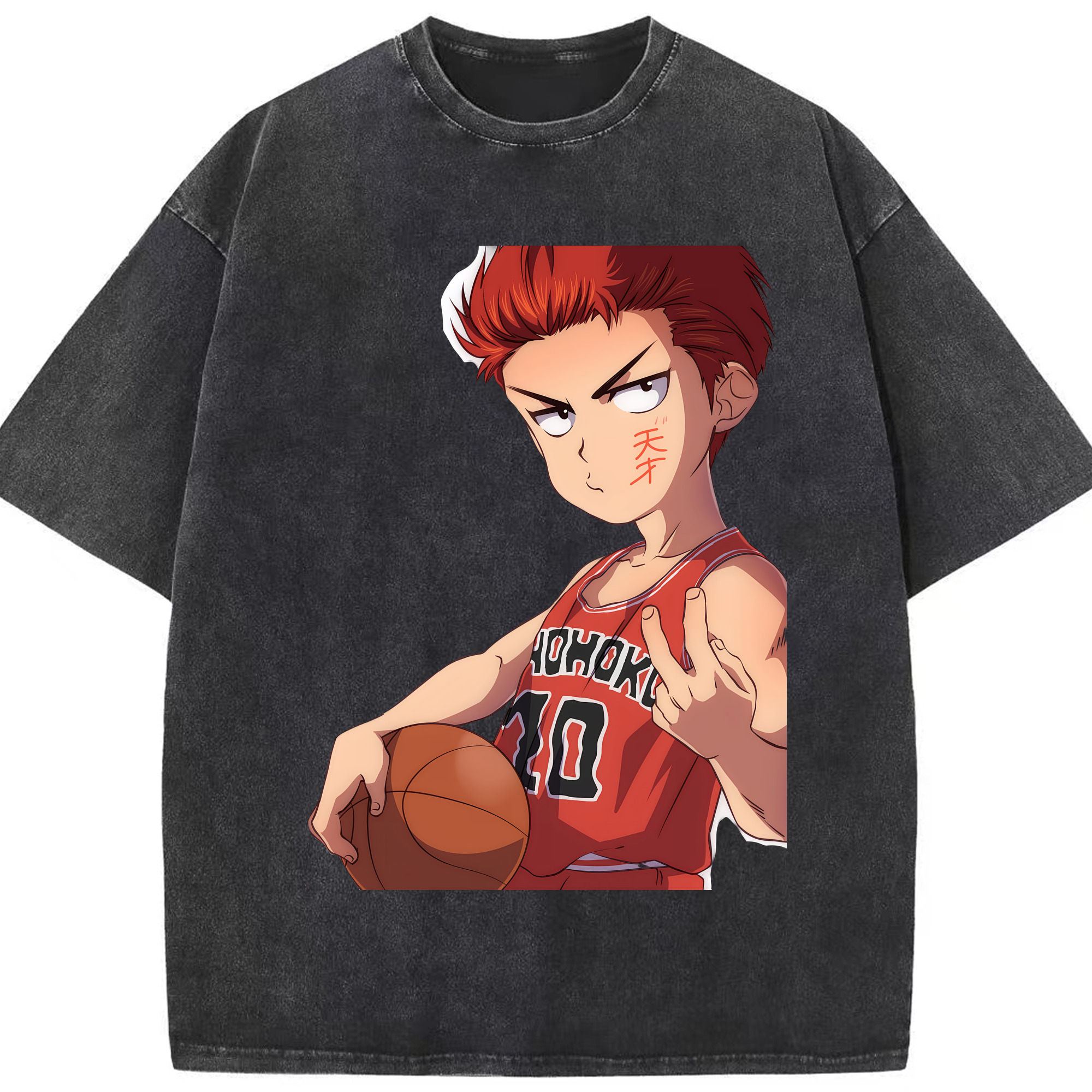 （画像用） SLAM DUNK／スラムダンク 綿100% ヴィンテージ風 半袖Tシャツ（フロントプリント）