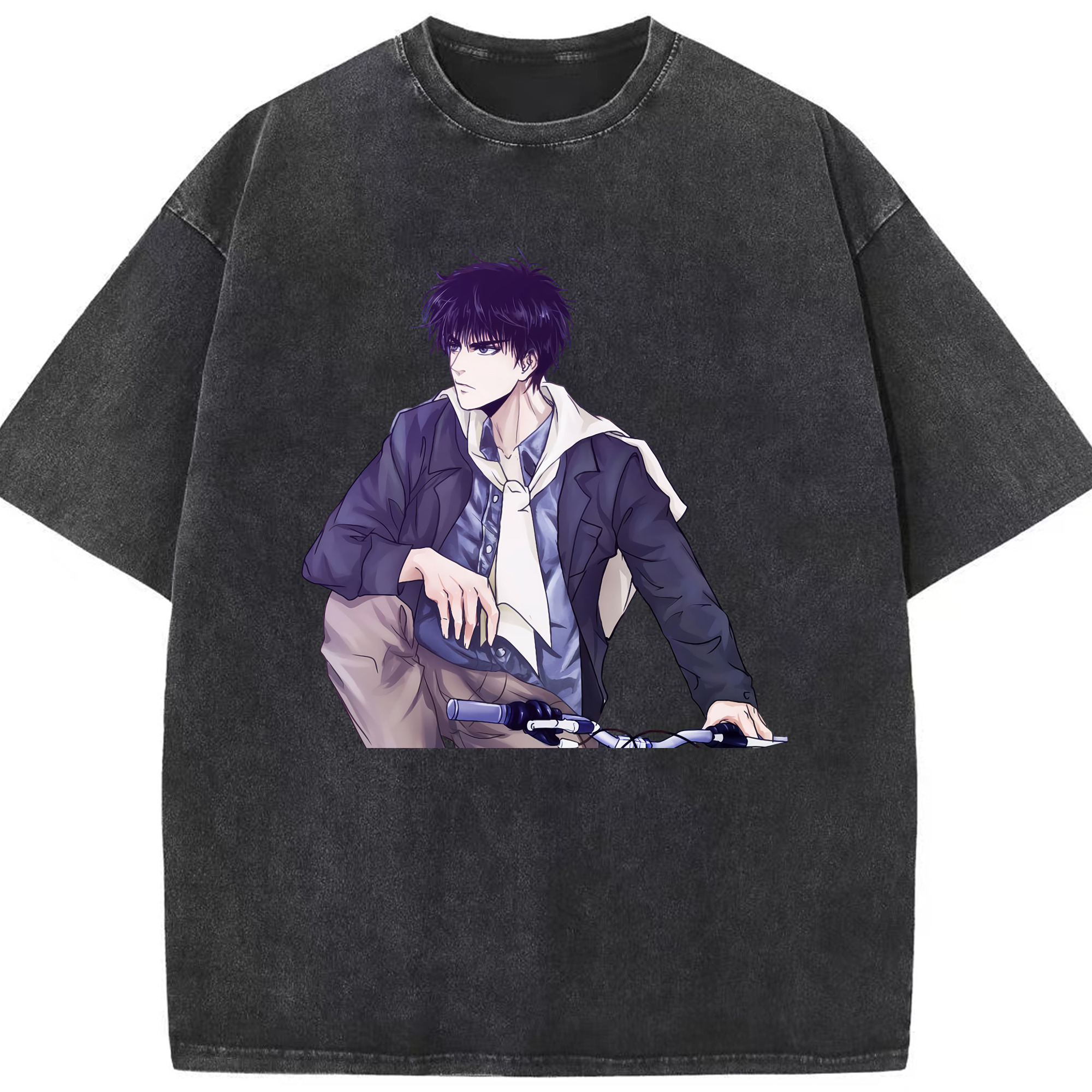 （画像用） SLAM DUNK／スラムダンク 綿100% ヴィンテージ風 半袖Tシャツ（フロントプリント）