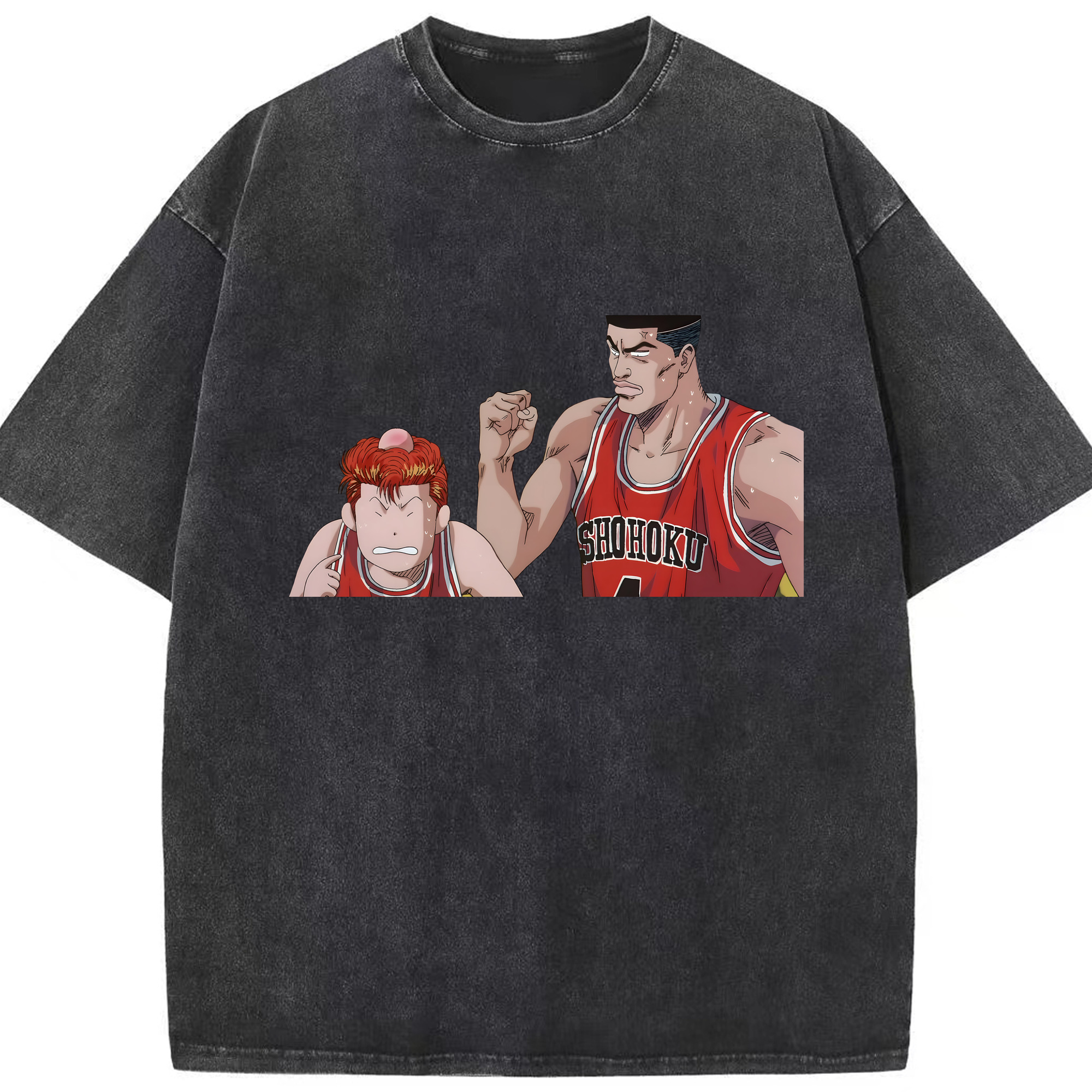 （画像用） SLAM DUNK／スラムダンク 綿100% ヴィンテージ風 半袖Tシャツ（フロントプリント）