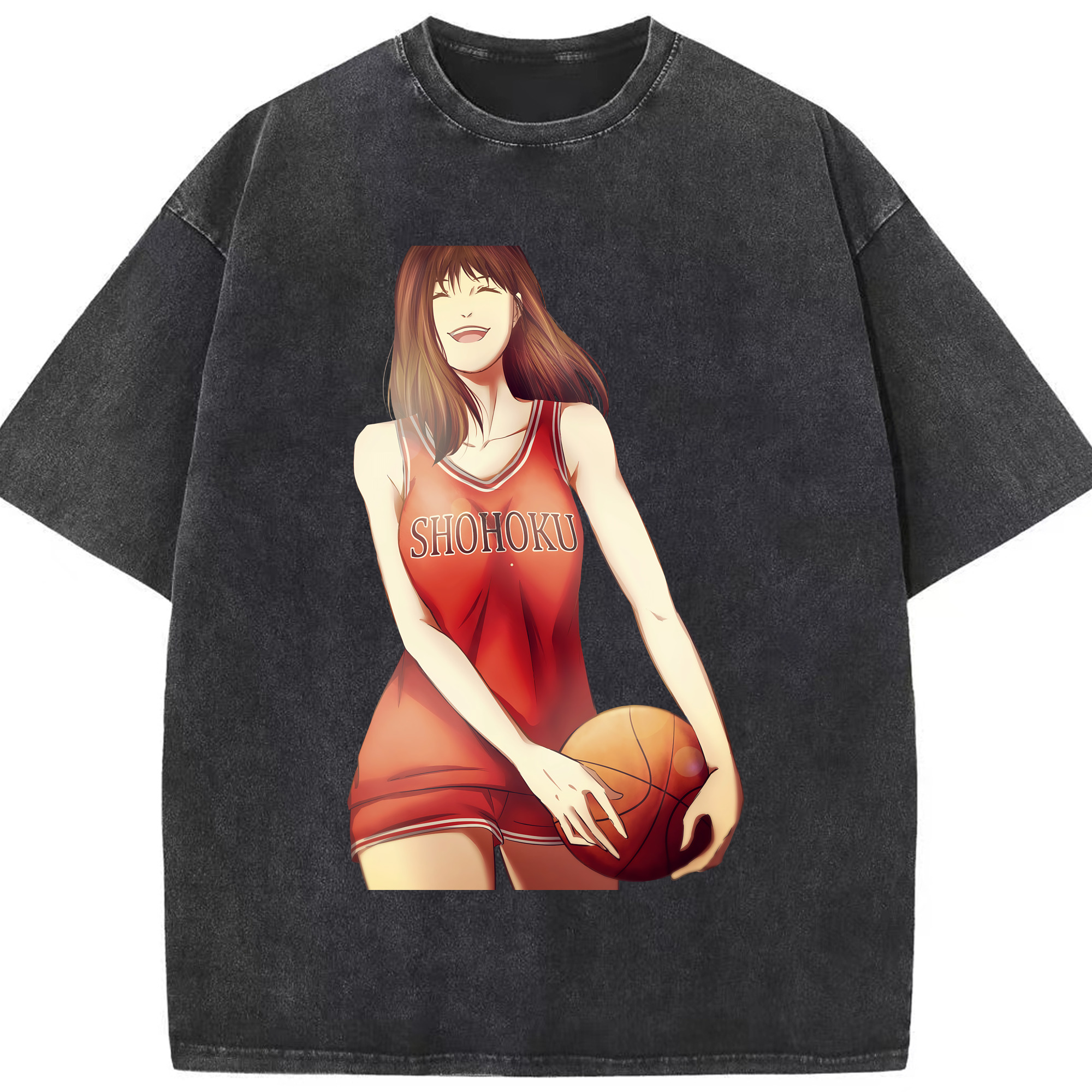 （画像用） SLAM DUNK／スラムダンク 綿100% ヴィンテージ風 半袖Tシャツ（フロントプリント）