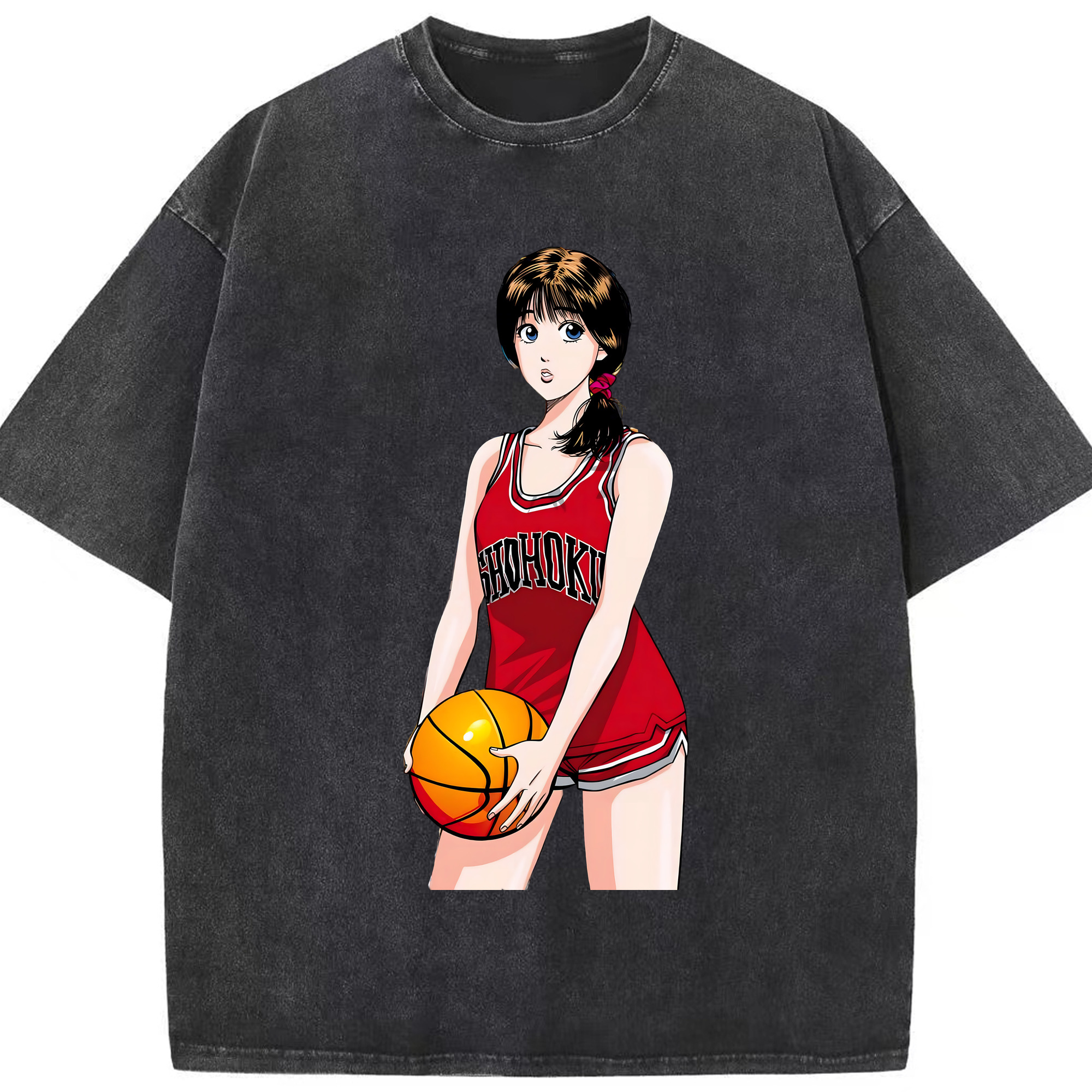 （画像用） SLAM DUNK／スラムダンク 綿100% ヴィンテージ風 半袖Tシャツ（フロントプリント）