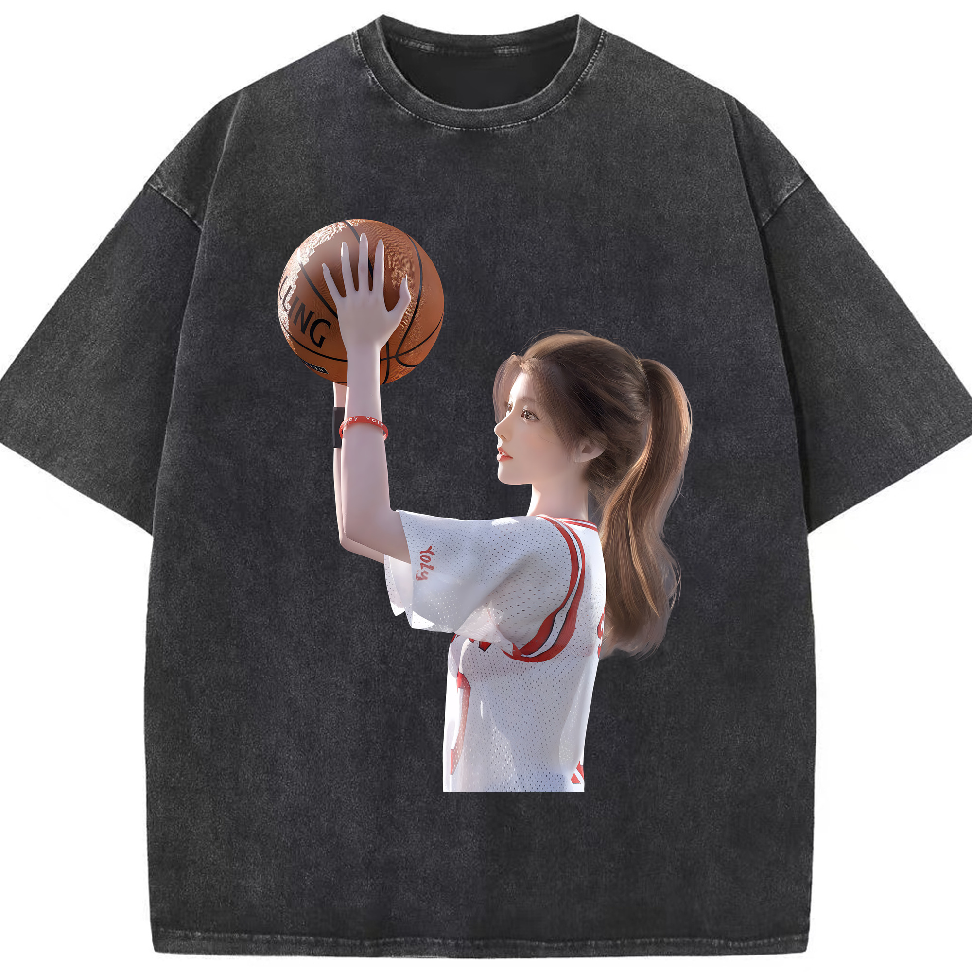 （画像用） SLAM DUNK／スラムダンク 綿100% ヴィンテージ風 半袖Tシャツ（フロントプリント）