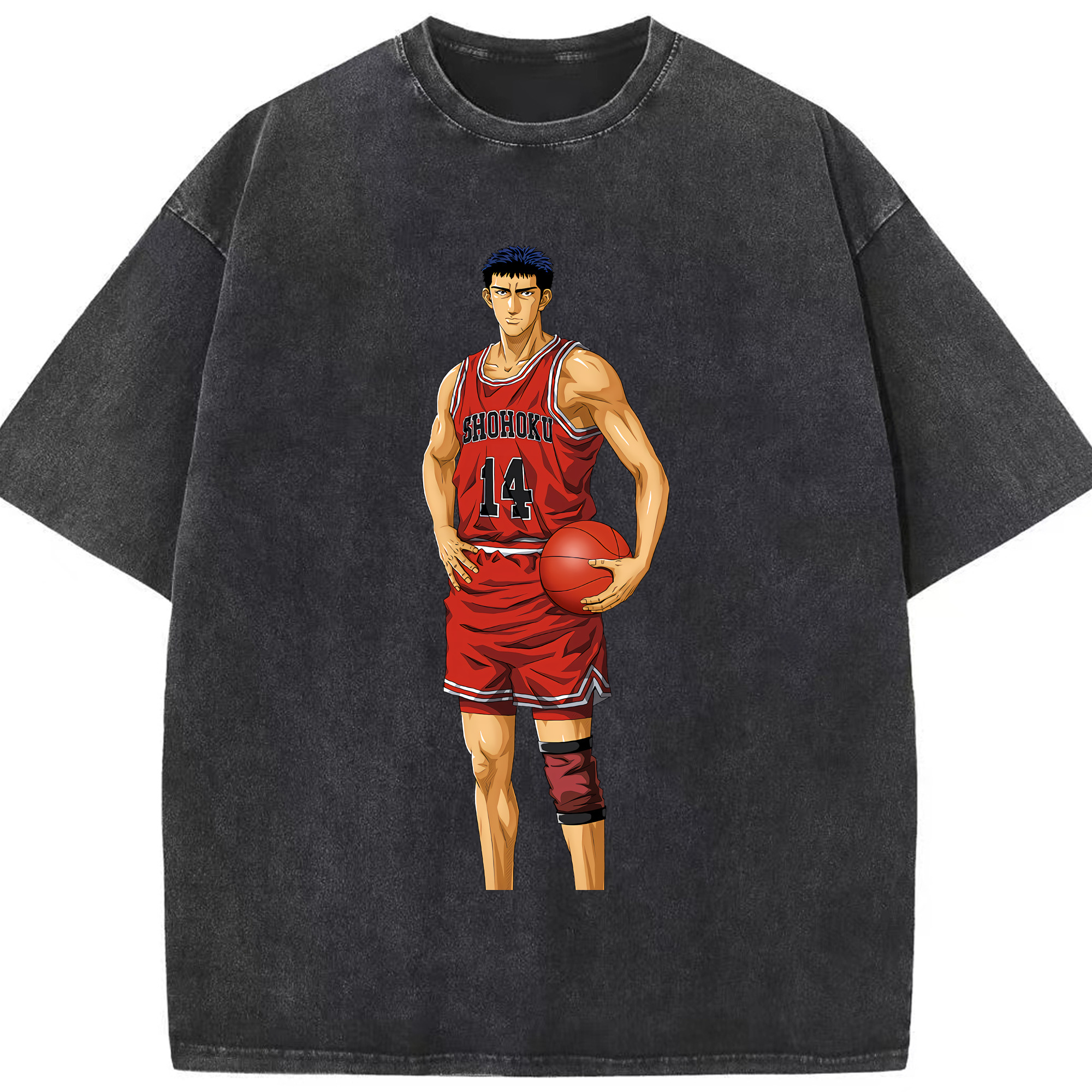 （画像用） SLAM DUNK／スラムダンク 綿100% ヴィンテージ風 半袖Tシャツ（フロントプリント）