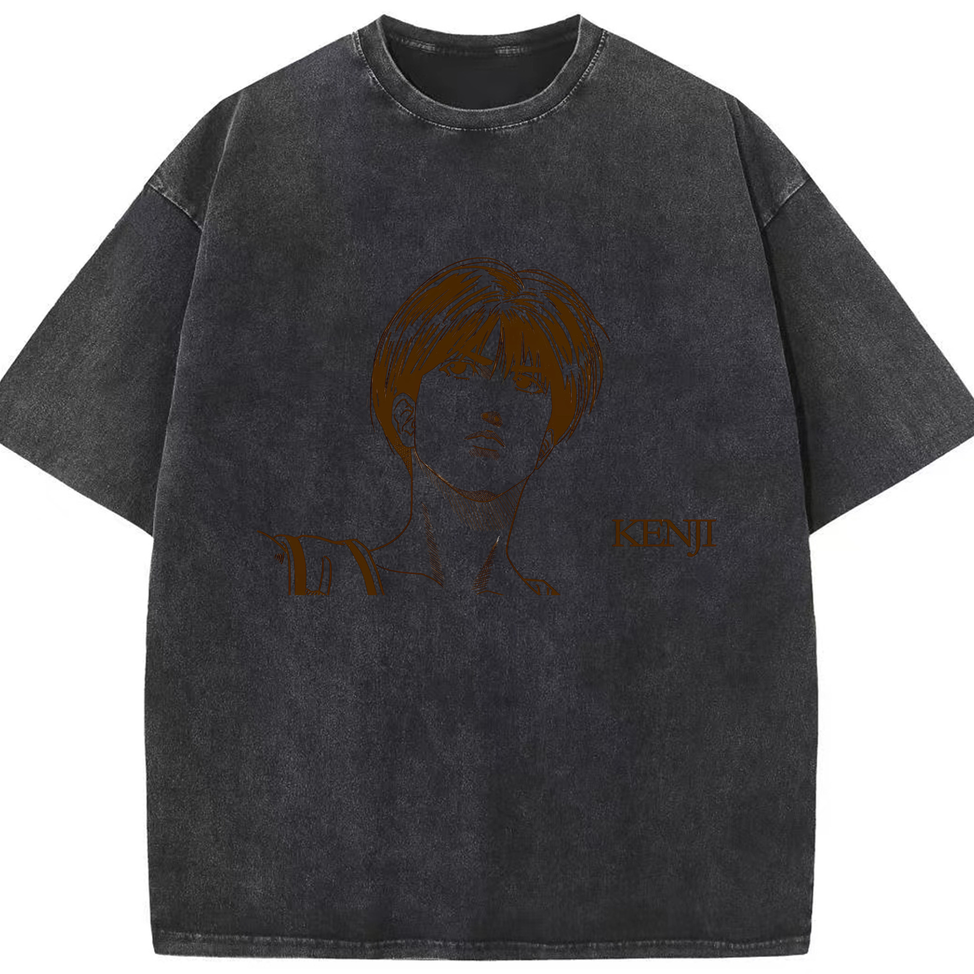 （画像用） SLAM DUNK／スラムダンク 綿100% ヴィンテージ風 半袖Tシャツ（フロントプリント）