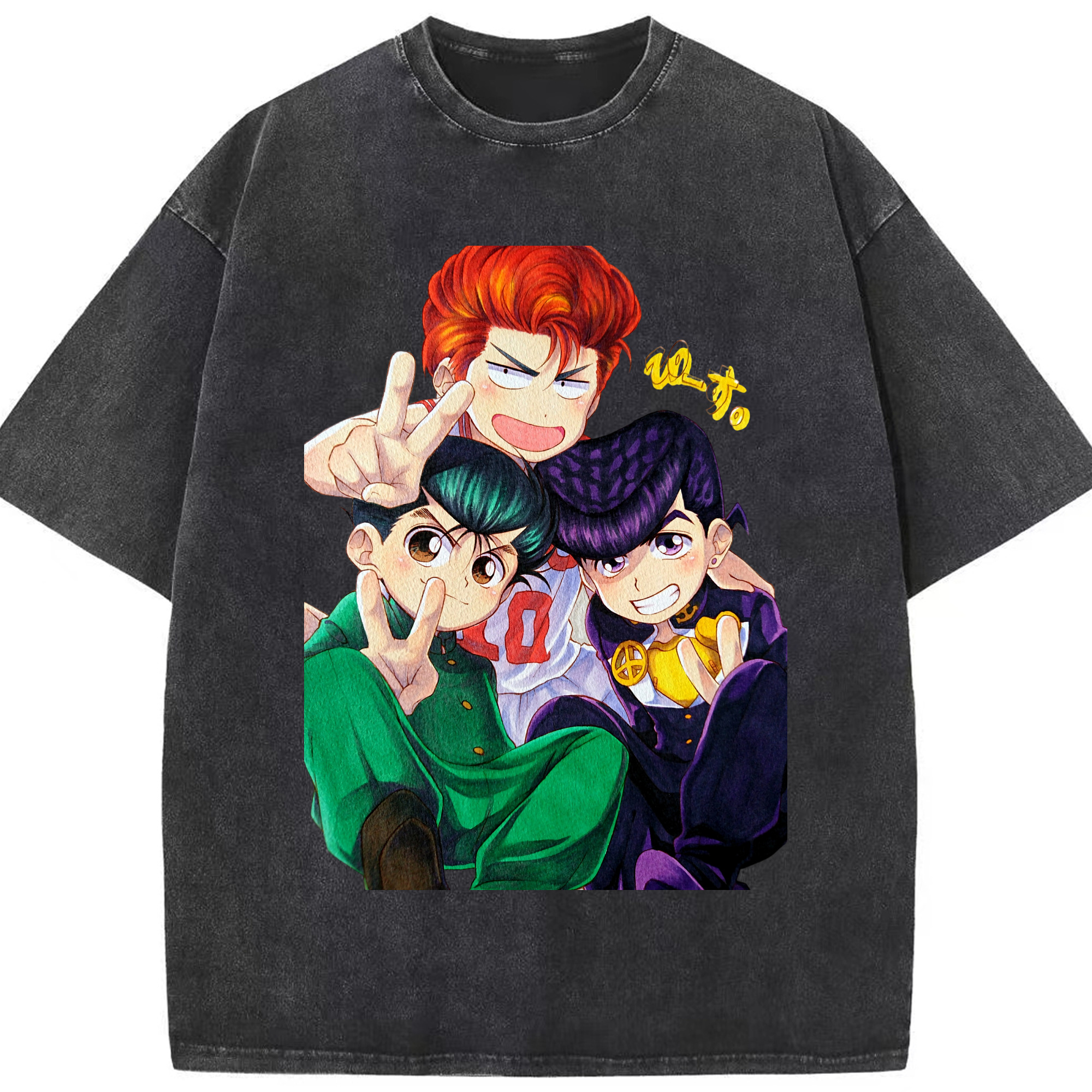 （画像用） SLAM DUNK／スラムダンク 綿100% ヴィンテージ風 半袖Tシャツ（フロントプリント）