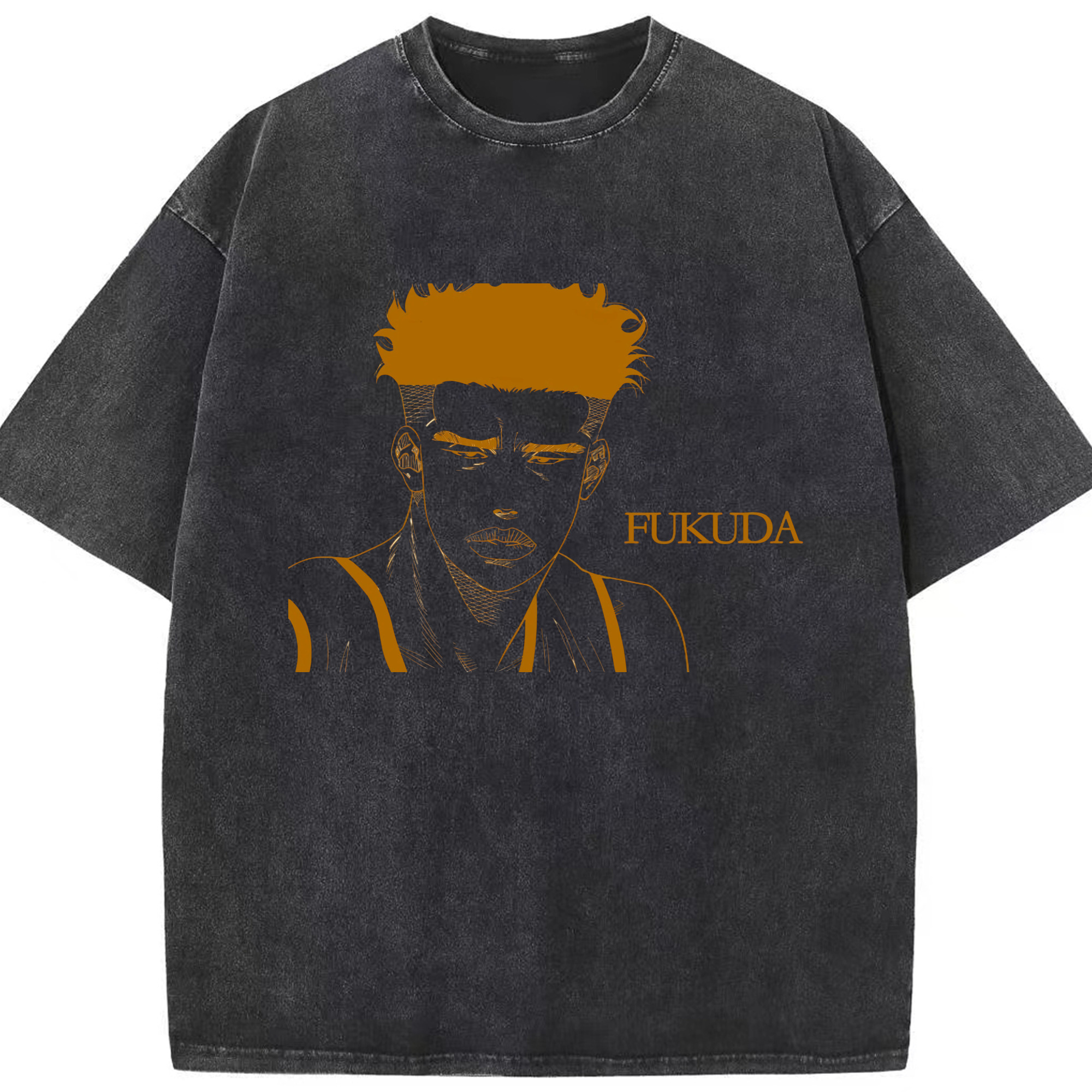 （画像用） SLAM DUNK／スラムダンク 綿100% ヴィンテージ風 半袖Tシャツ（フロントプリント）