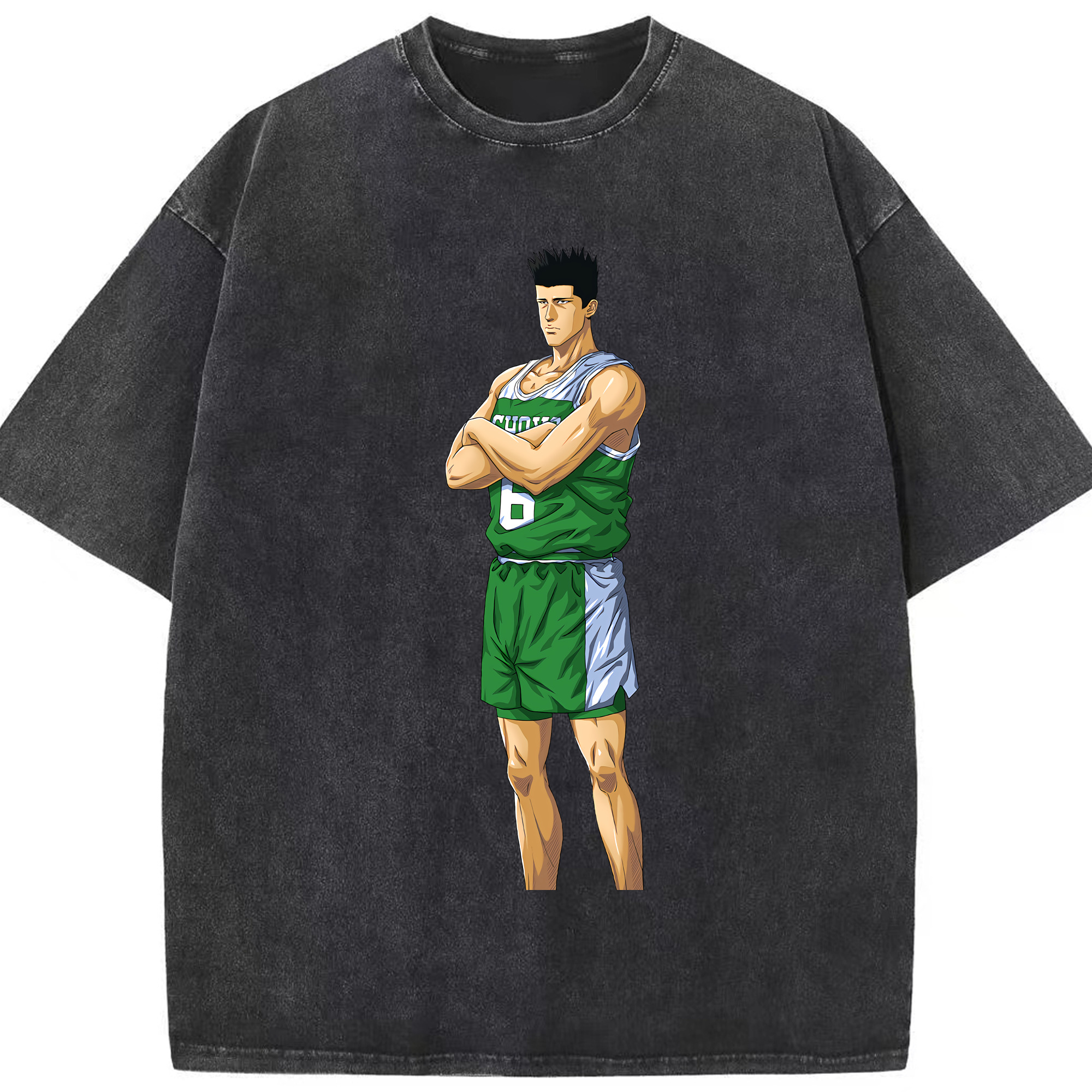 （画像用） SLAM DUNK／スラムダンク 綿100% ヴィンテージ風 半袖Tシャツ（フロントプリント）
