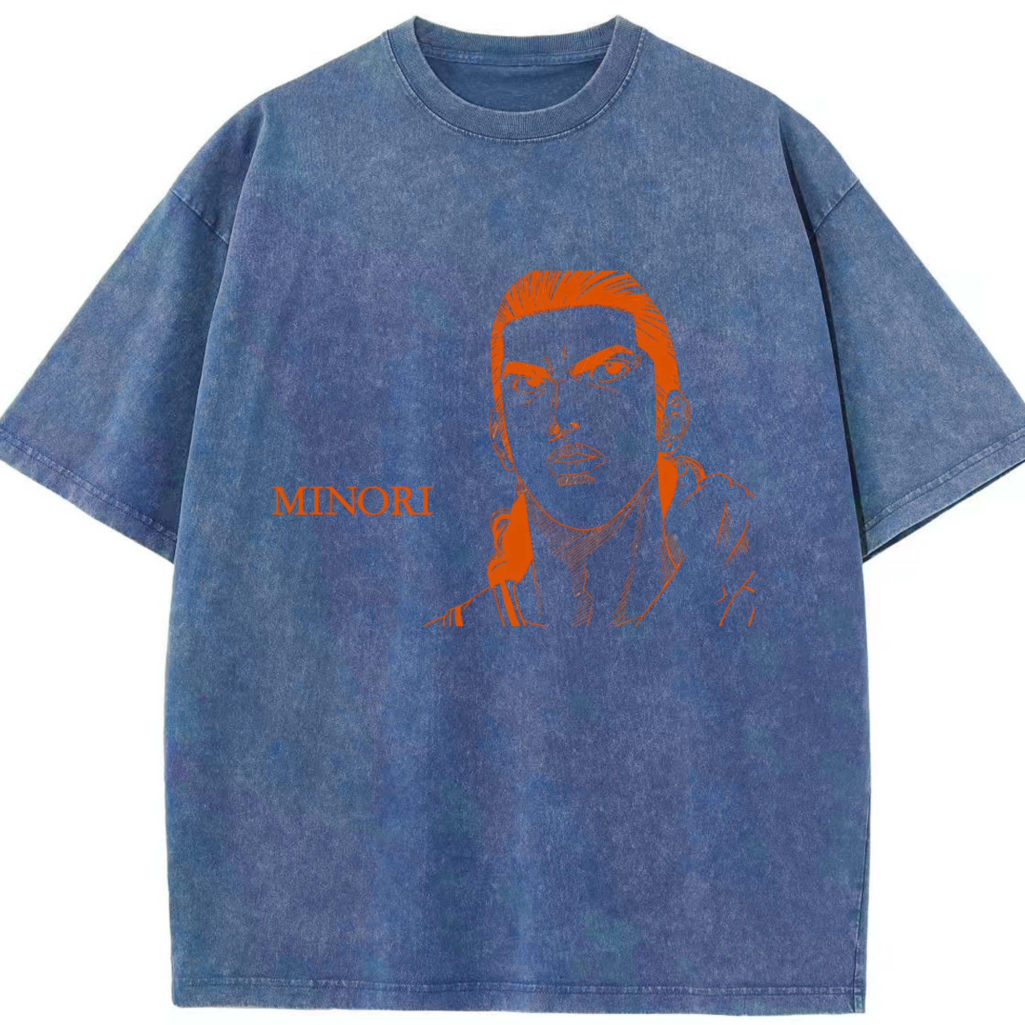 （画像用） SLAM DUNK／スラムダンク 綿100% ヴィンテージ風 半袖Tシャツ（フロントプリント）