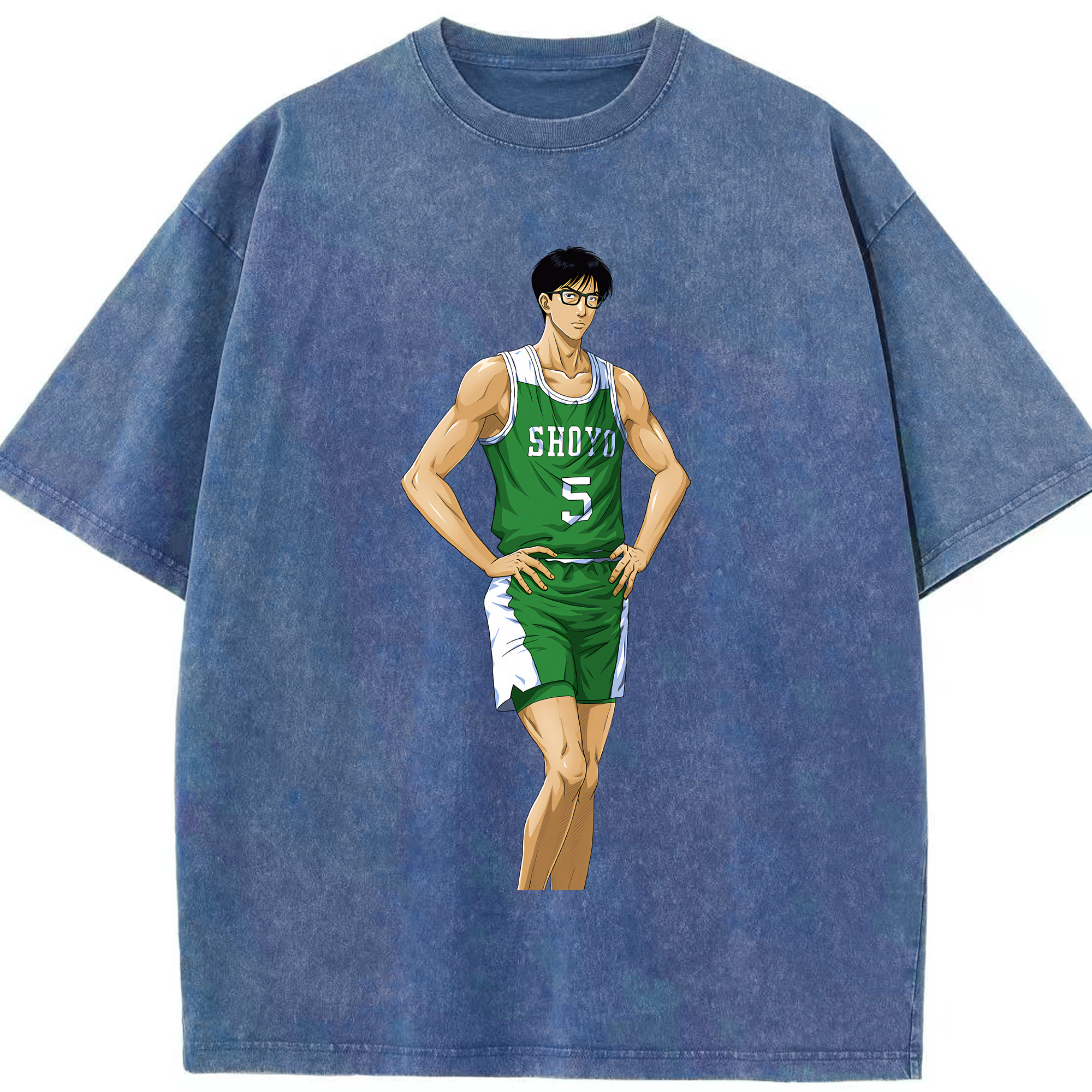 （画像用） SLAM DUNK／スラムダンク 綿100% ヴィンテージ風 半袖Tシャツ（フロントプリント）