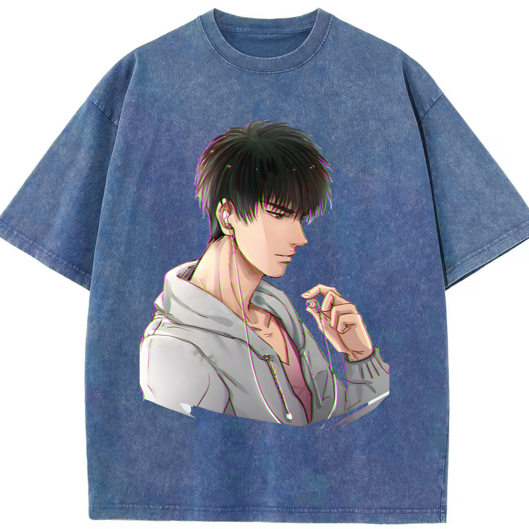 （画像用） SLAM DUNK／スラムダンク 綿100% ヴィンテージ風 半袖Tシャツ（フロントプリント）