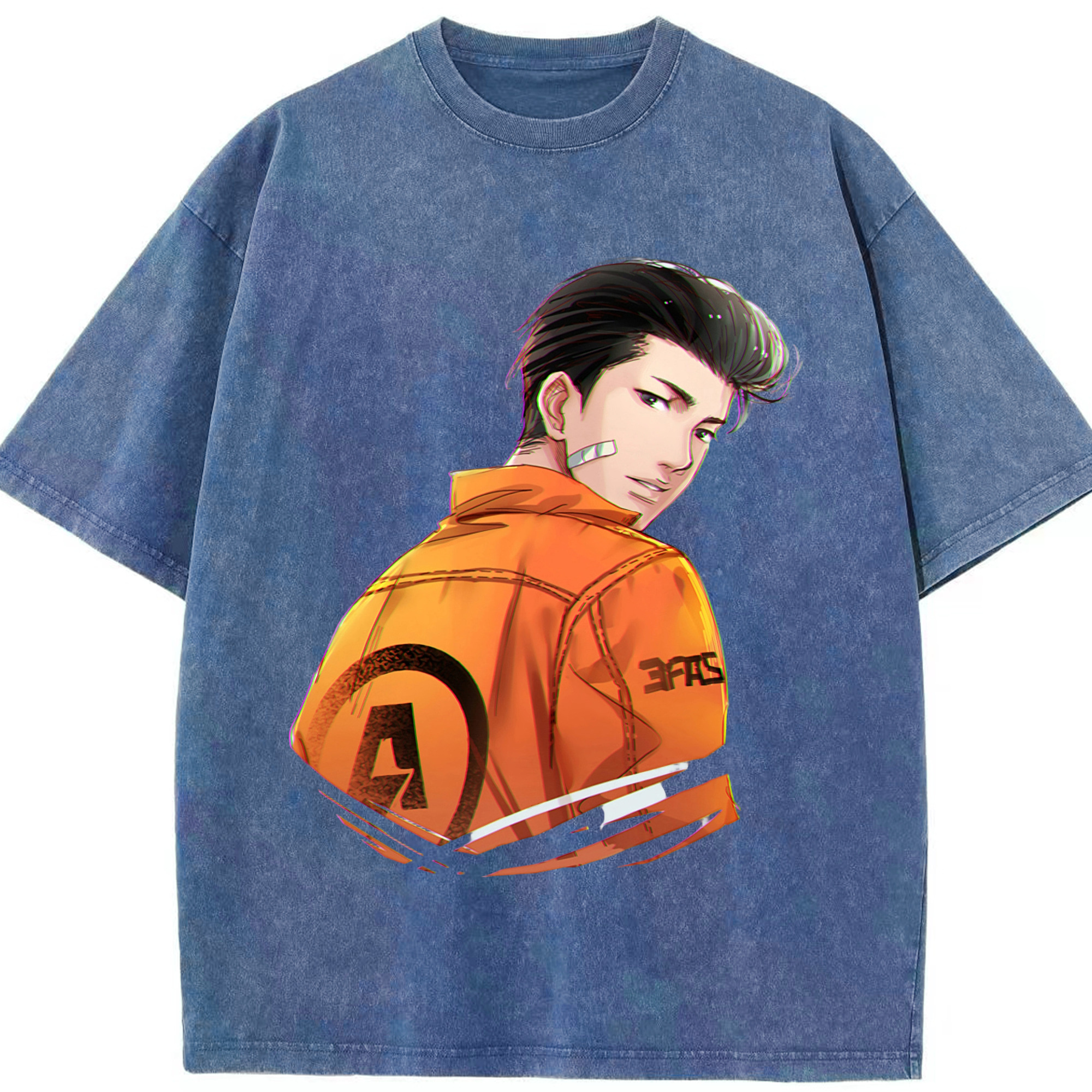 （画像用） SLAM DUNK／スラムダンク 綿100% ヴィンテージ風 半袖Tシャツ（フロントプリント）