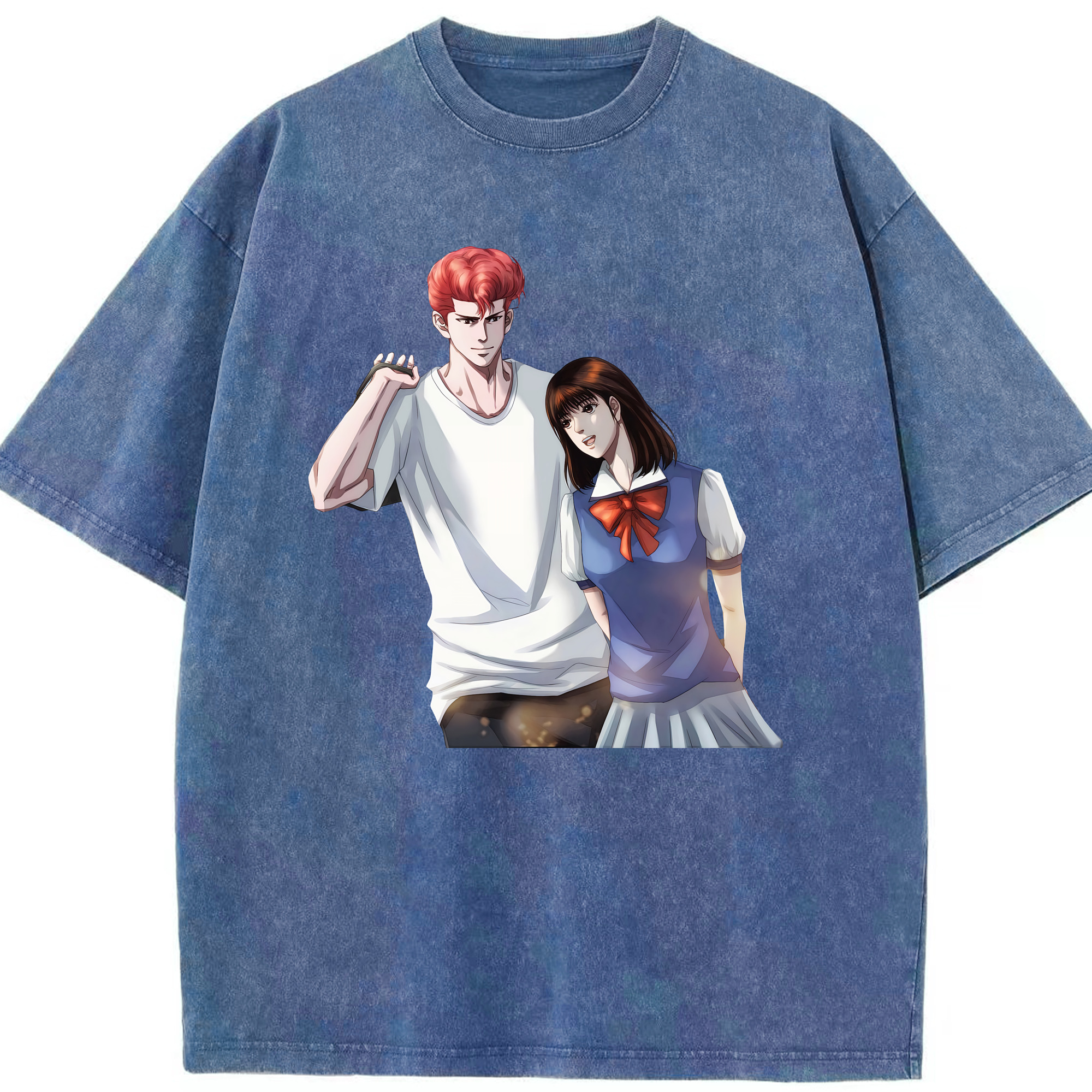 （画像用） SLAM DUNK／スラムダンク 綿100% ヴィンテージ風 半袖Tシャツ（フロントプリント）