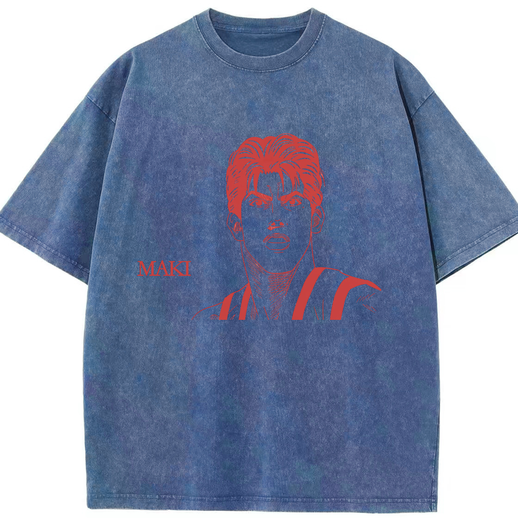 （画像用） SLAM DUNK／スラムダンク 綿100% ヴィンテージ風 半袖Tシャツ（フロントプリント）